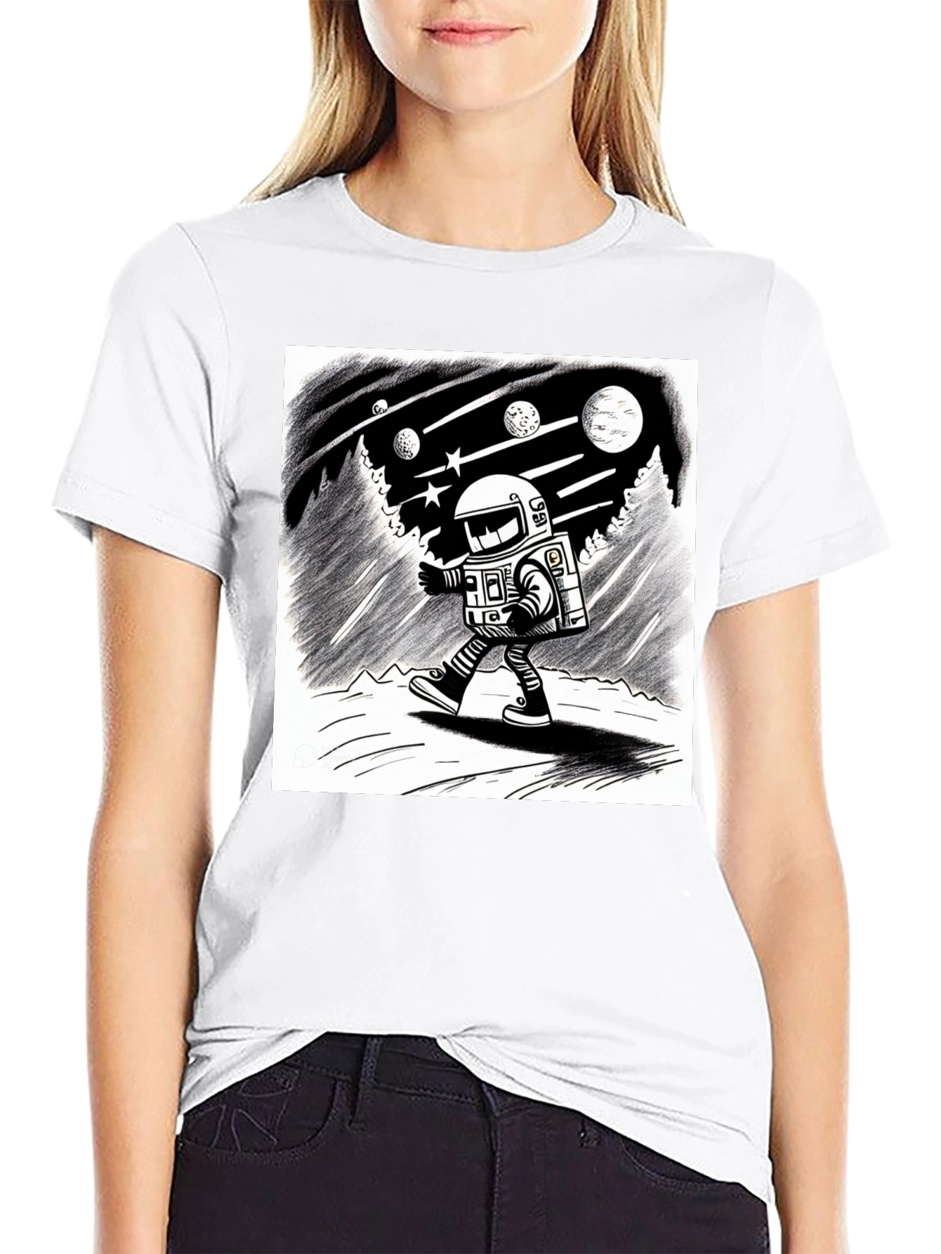 Astronaut Adventure Black T-Shirt