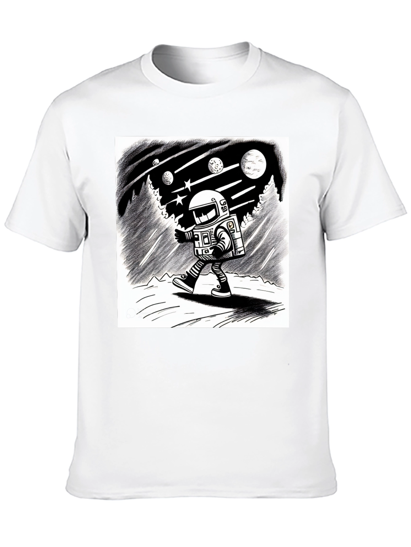 Astronaut Adventure Black T-Shirt