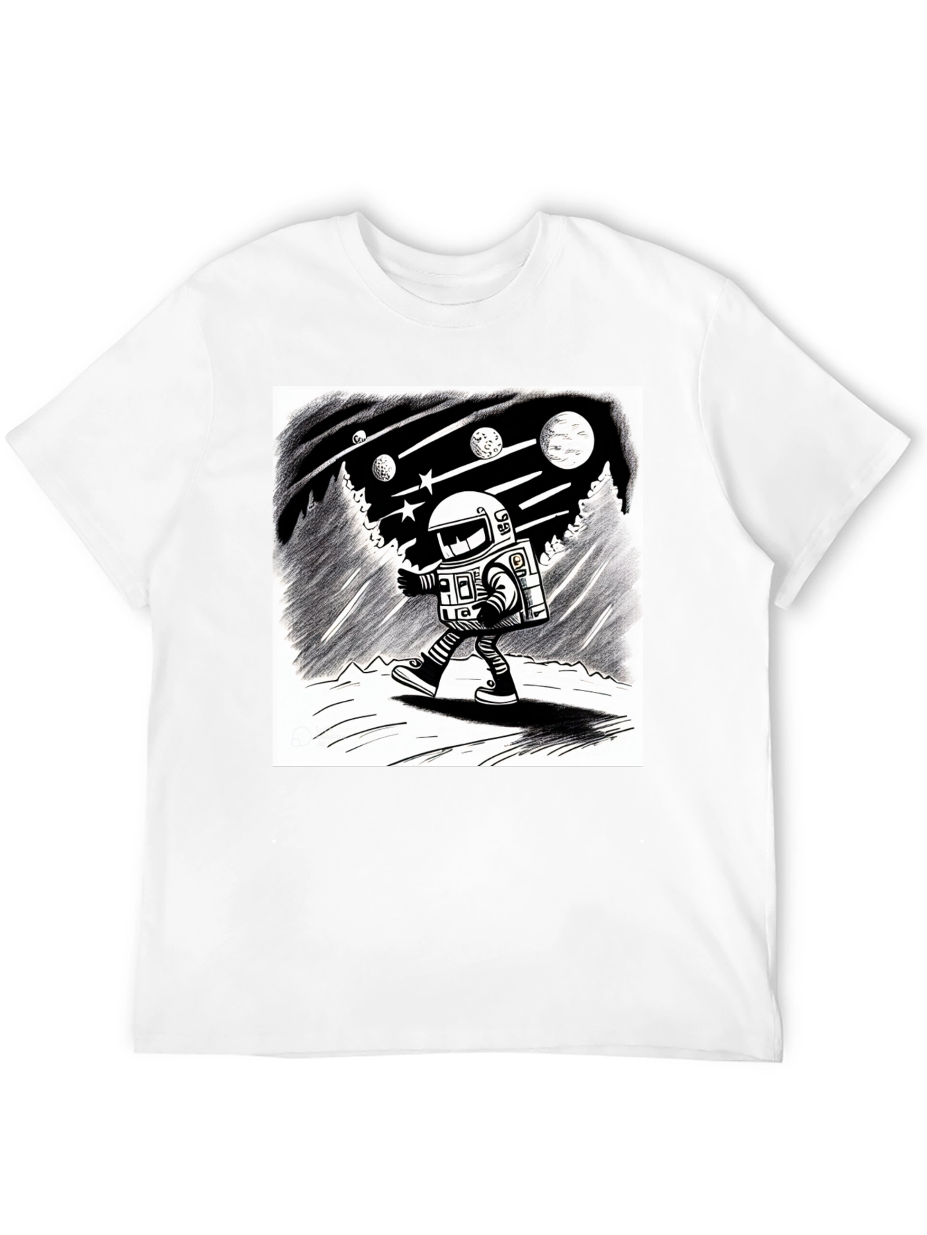 Astronaut Adventure Black T-Shirt