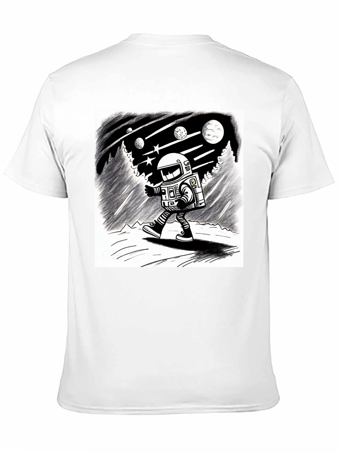 Astronaut Adventure Black T-Shirt