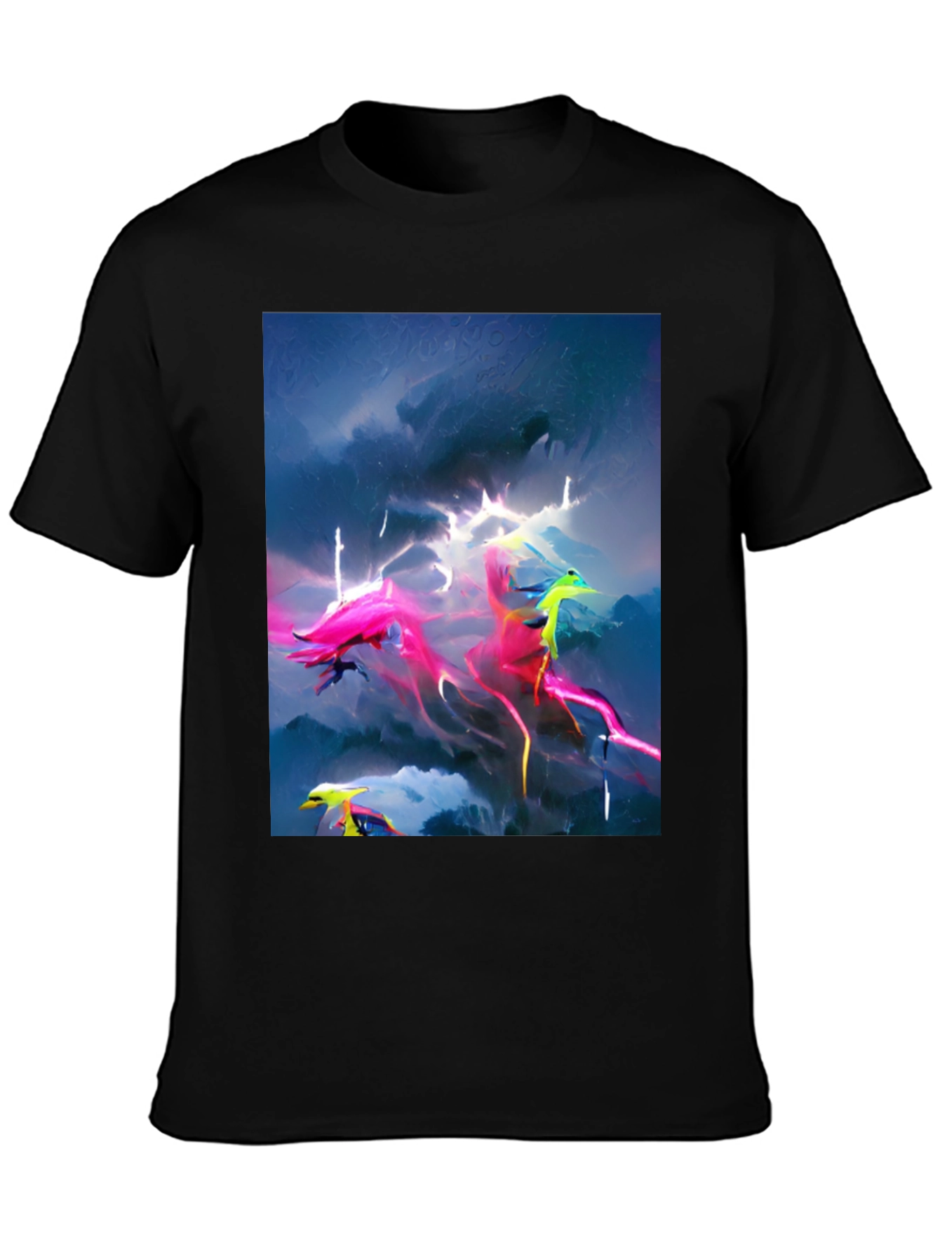 Electric Sky Graphic Tee - Vibrant Style