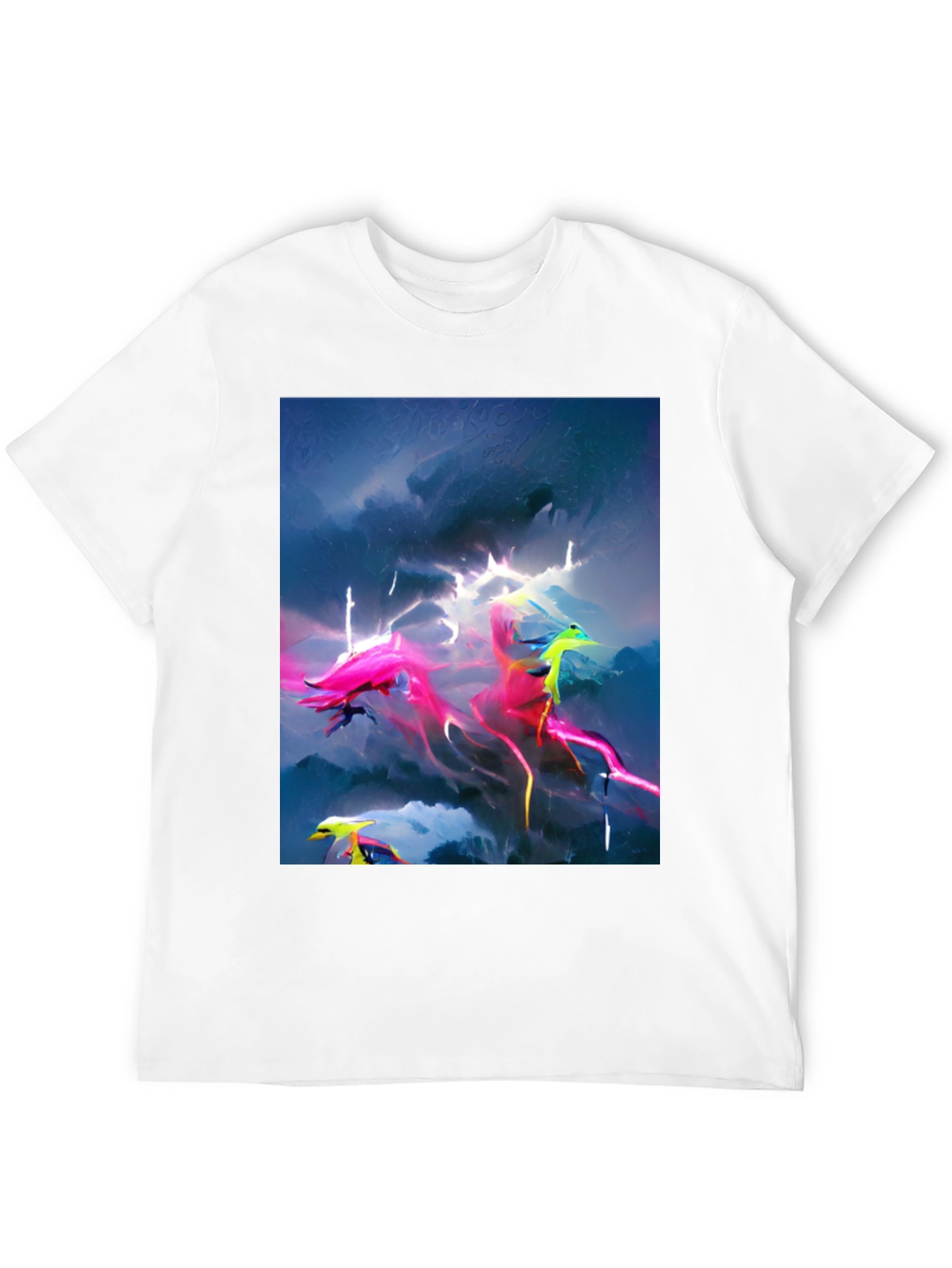 Electric Sky Graphic Tee - Vibrant Style