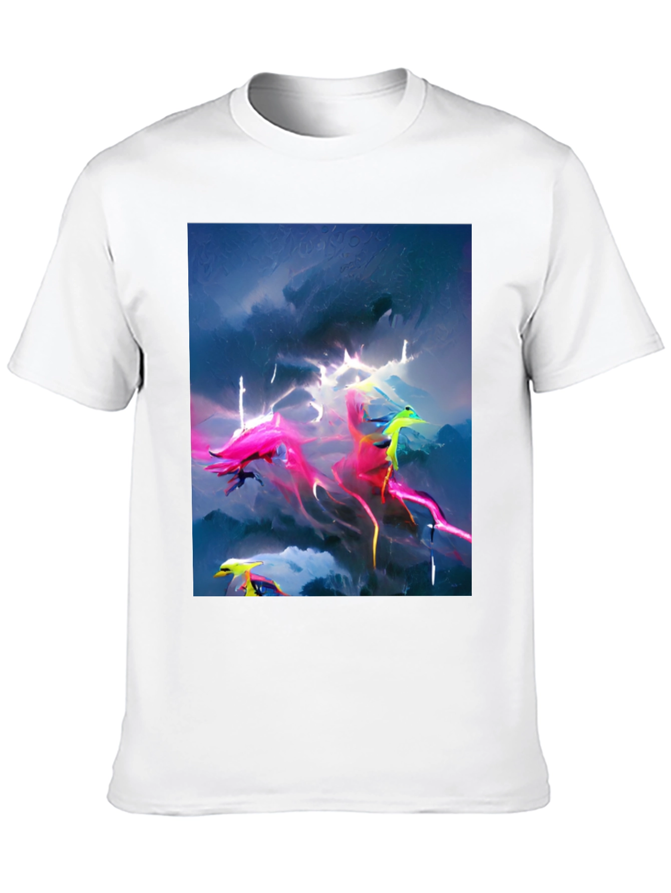 Electric Sky Graphic Tee - Vibrant Style