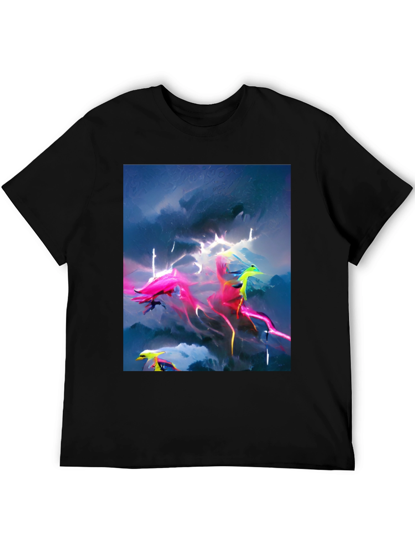 Electric Sky Graphic Tee - Vibrant Style