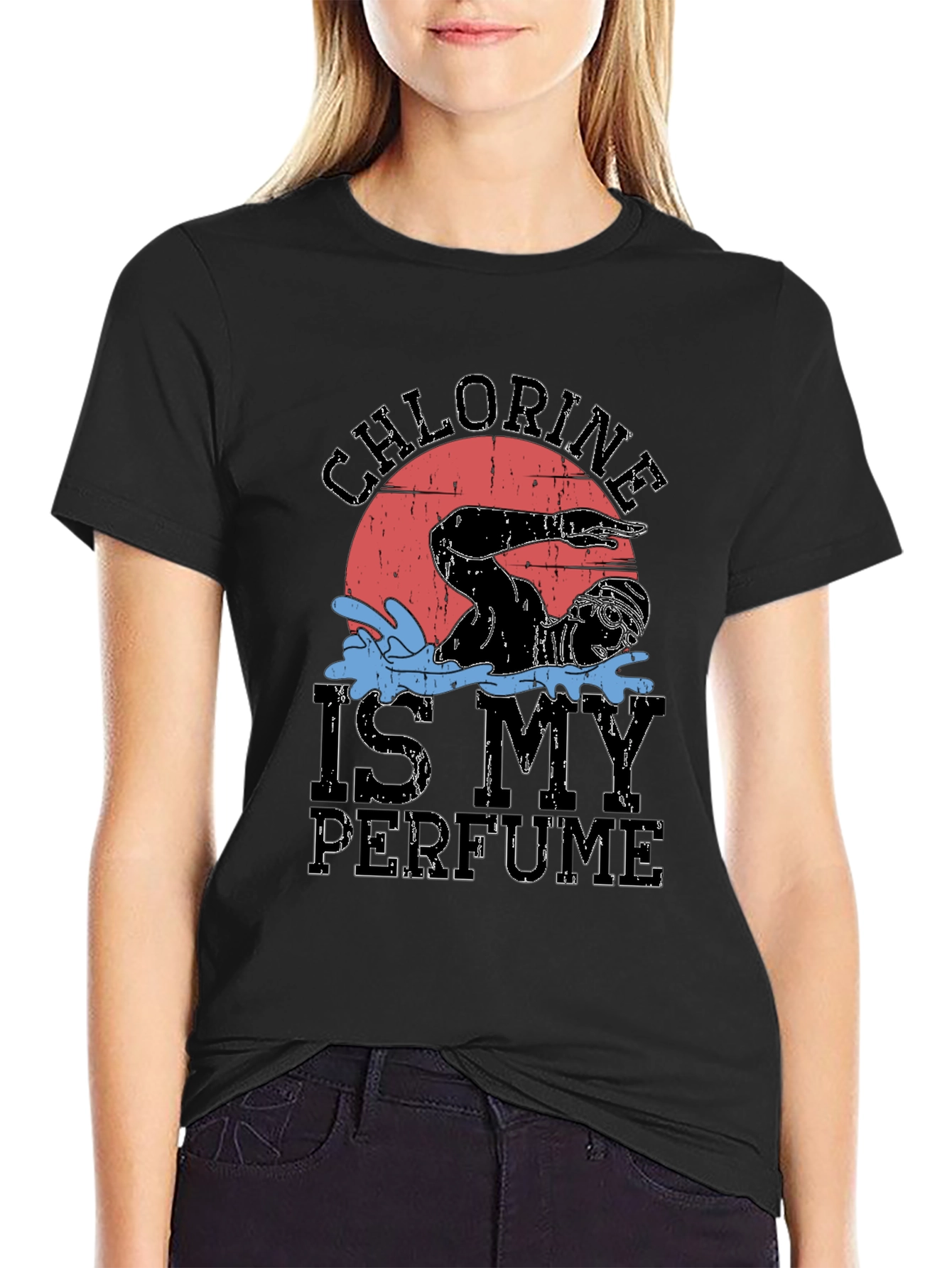 Chlorine is My Perfume Swimmer Graphic Tee