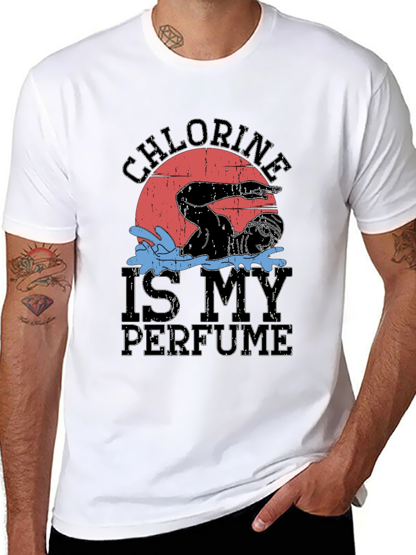 Chlorine is My Perfume Swimmer Graphic Tee