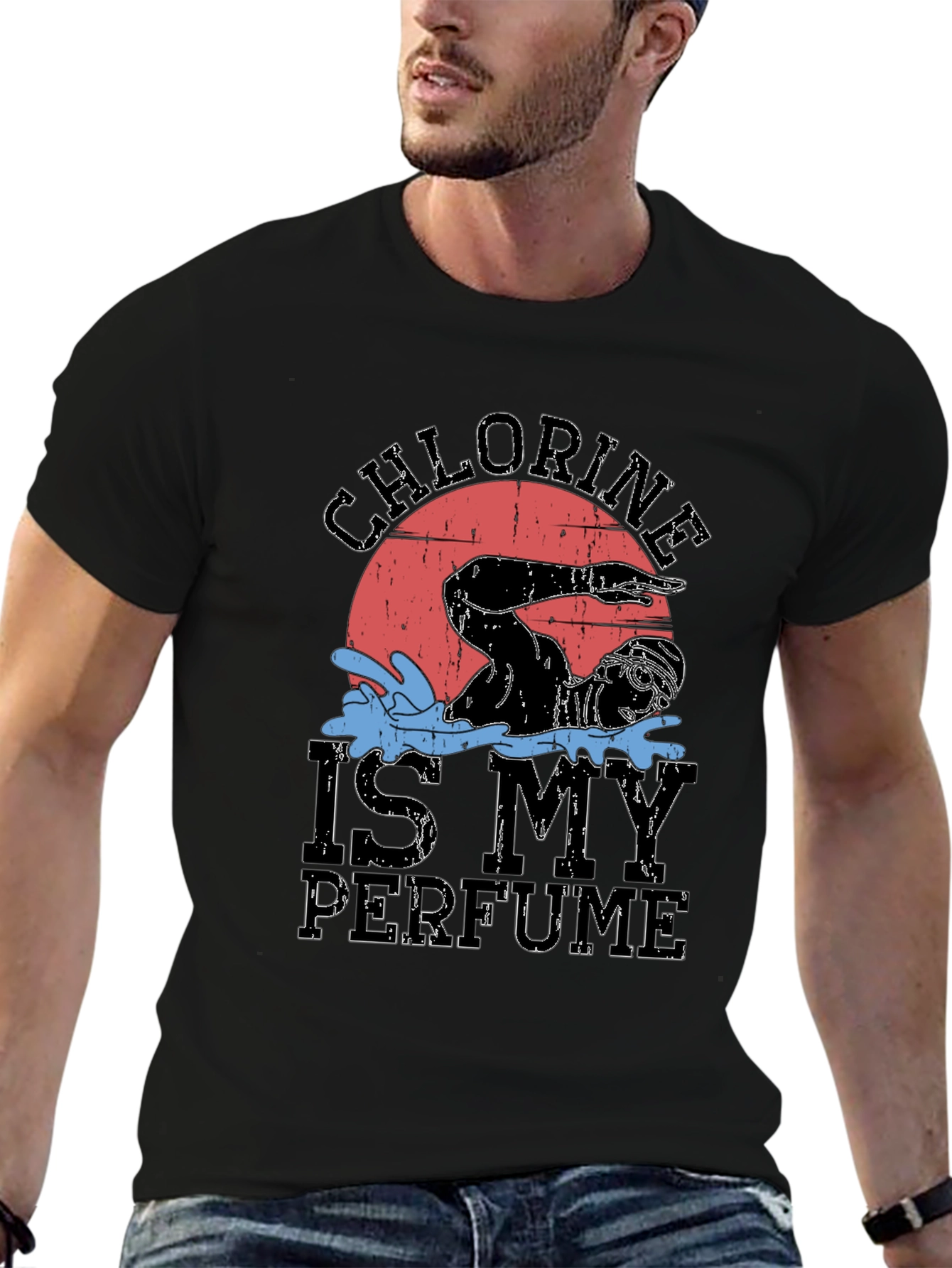 Chlorine is My Perfume Swimmer Graphic Tee