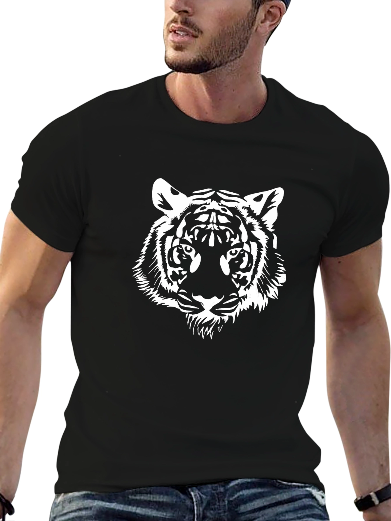 Black Tiger Graphic T-Shirt