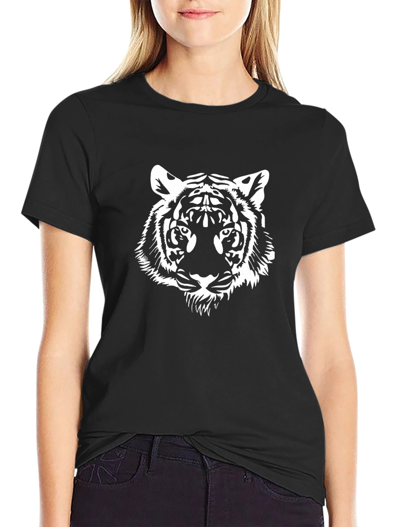 Black Tiger Graphic T-Shirt