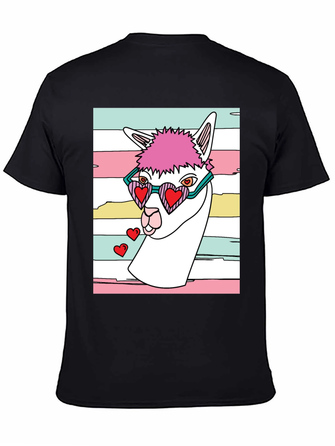 Llama Love T-Shirt - Quirky Graphic Tee