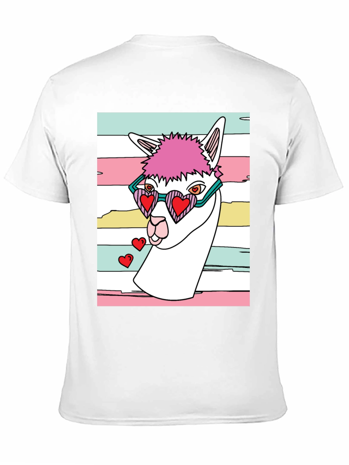 Llama Love T-Shirt - Quirky Graphic Tee