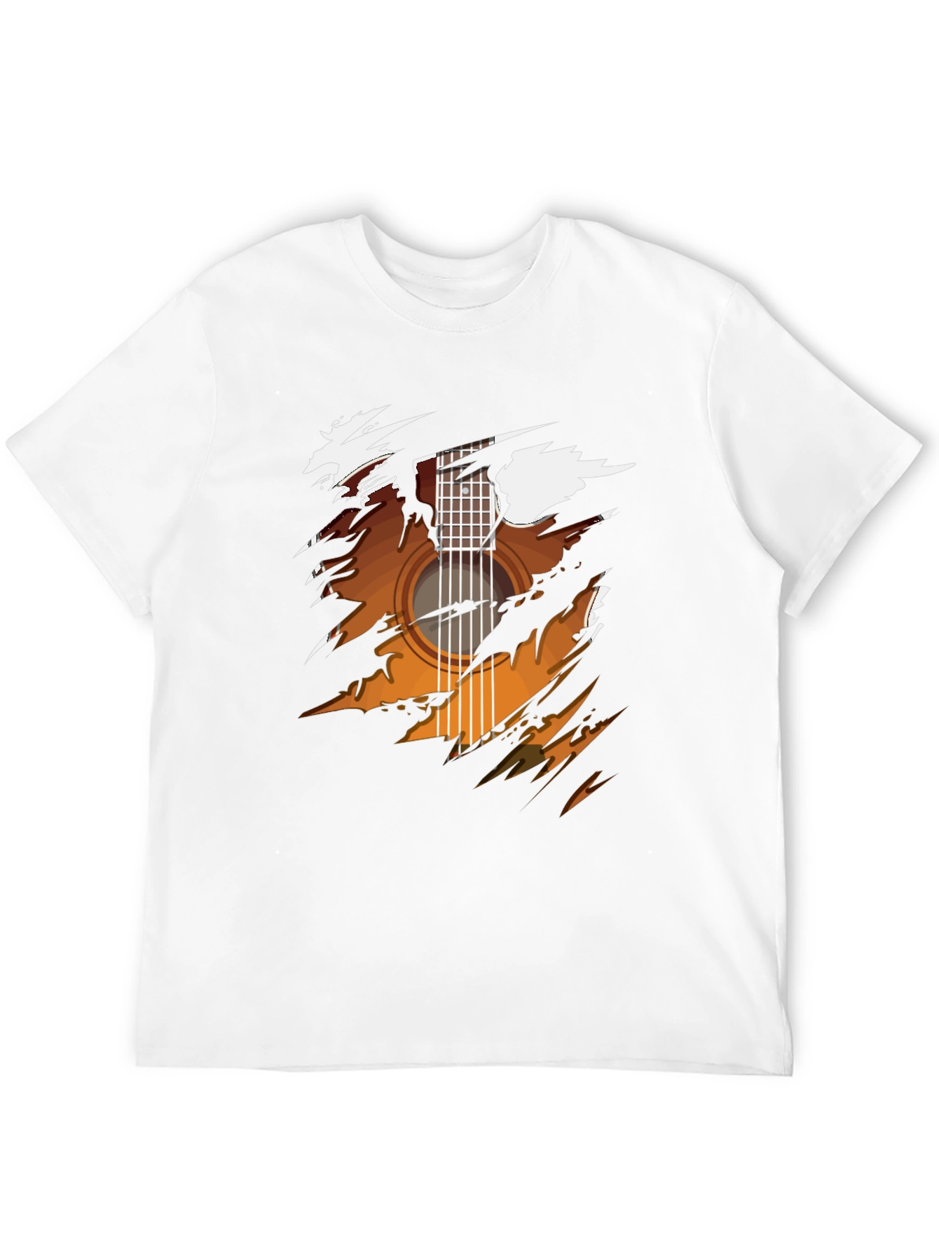 Guitar Graphic Black T-Shirt - Music Lover Tee