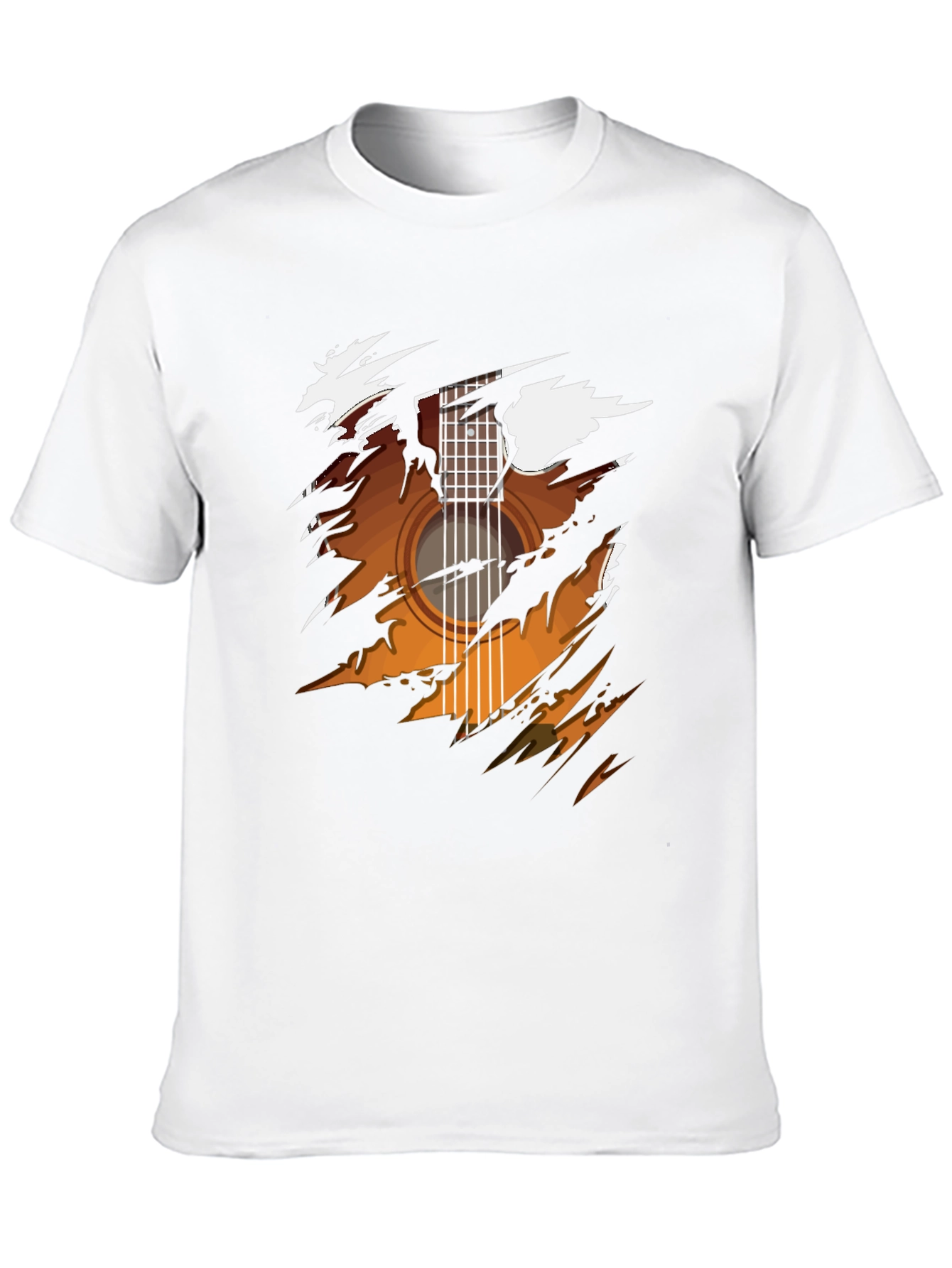 Guitar Graphic Black T-Shirt - Music Lover Tee