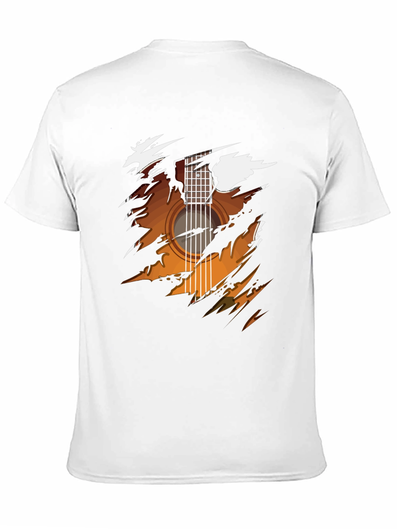 Guitar Graphic Black T-Shirt - Music Lover Tee