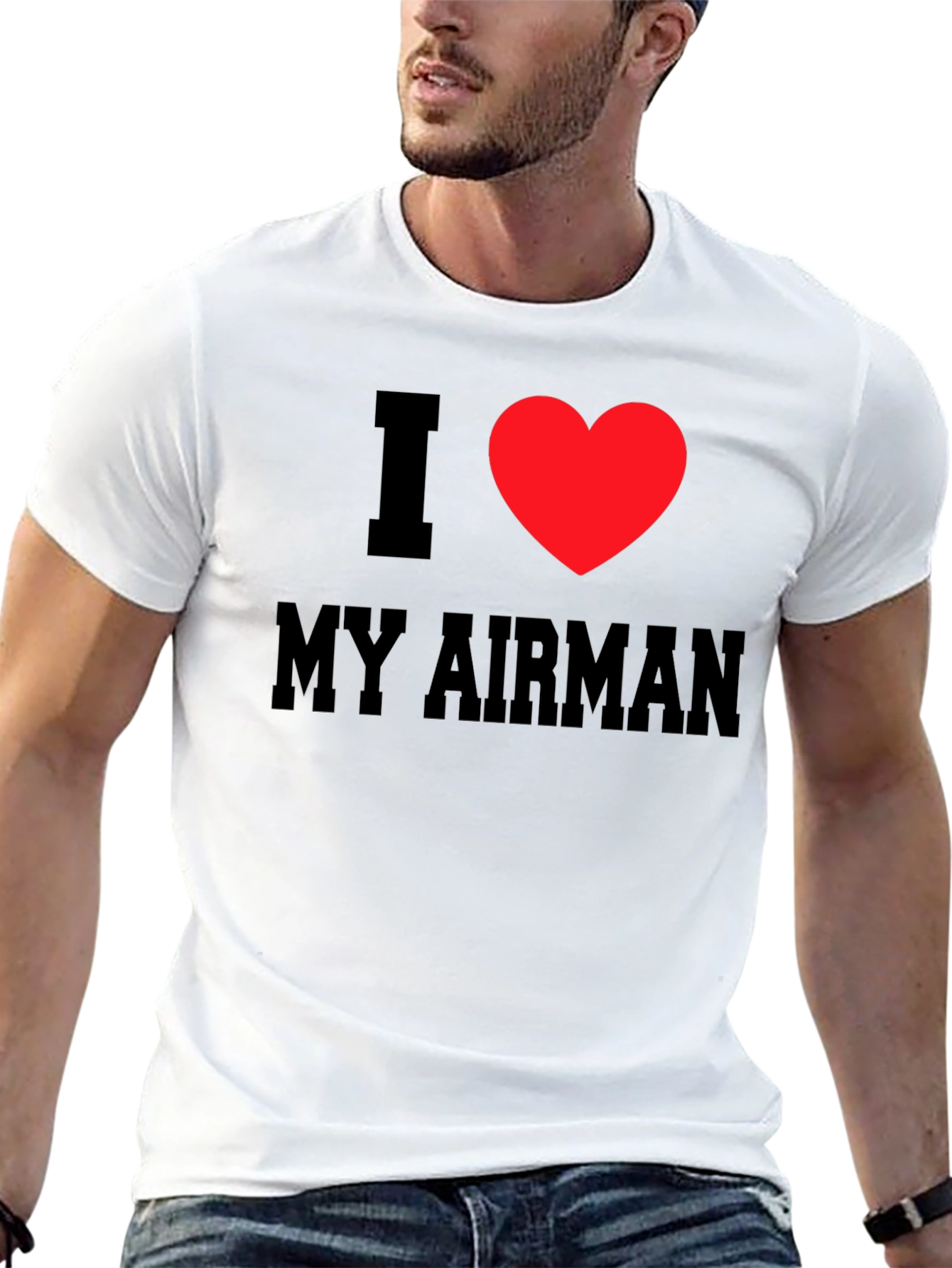 I Heart My Airman Tee - Patriotic T-Shirt