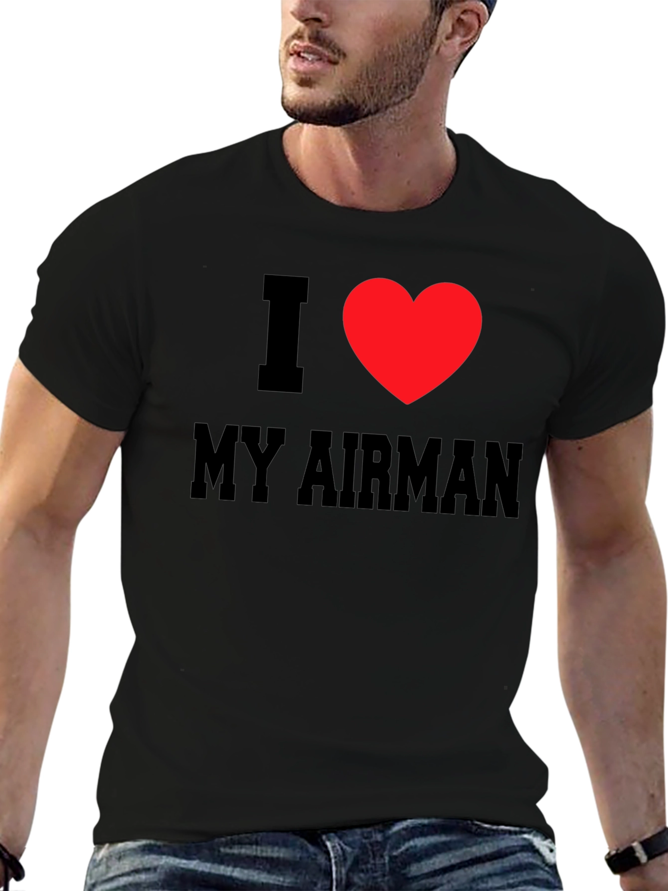 I Heart My Airman Tee - Patriotic T-Shirt