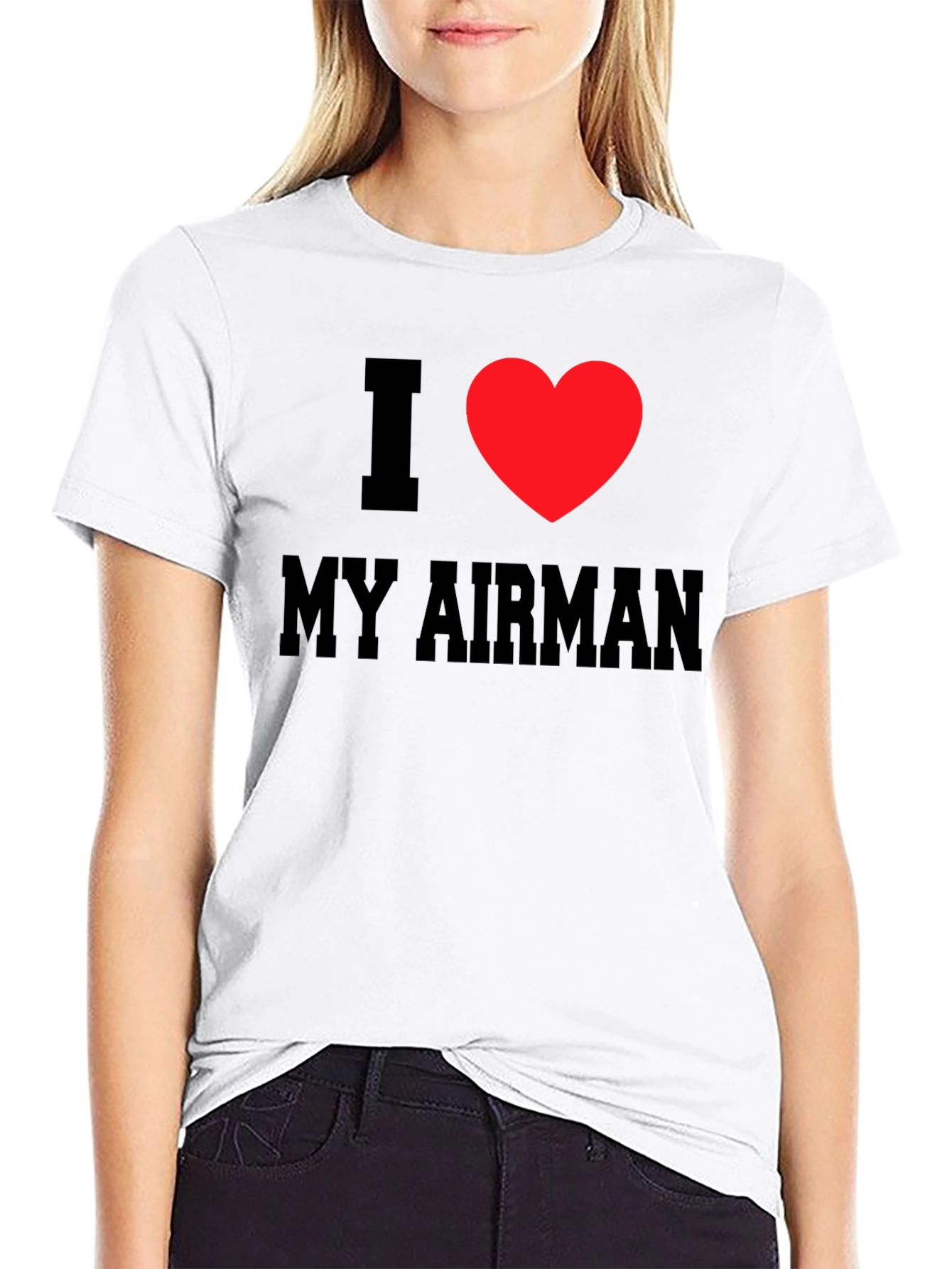 I Heart My Airman Tee - Patriotic T-Shirt
