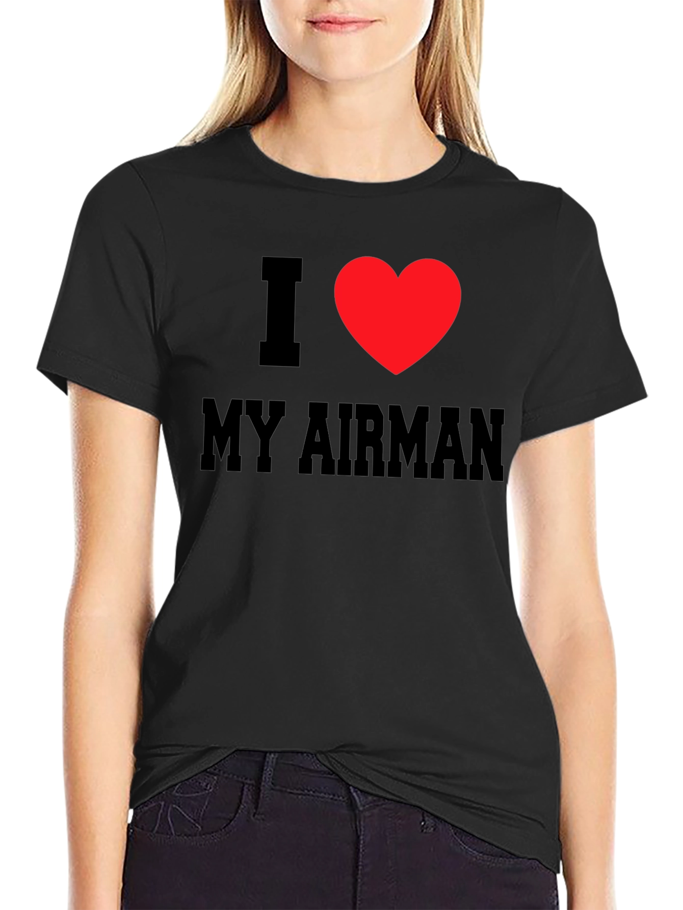 I Heart My Airman Tee - Patriotic T-Shirt