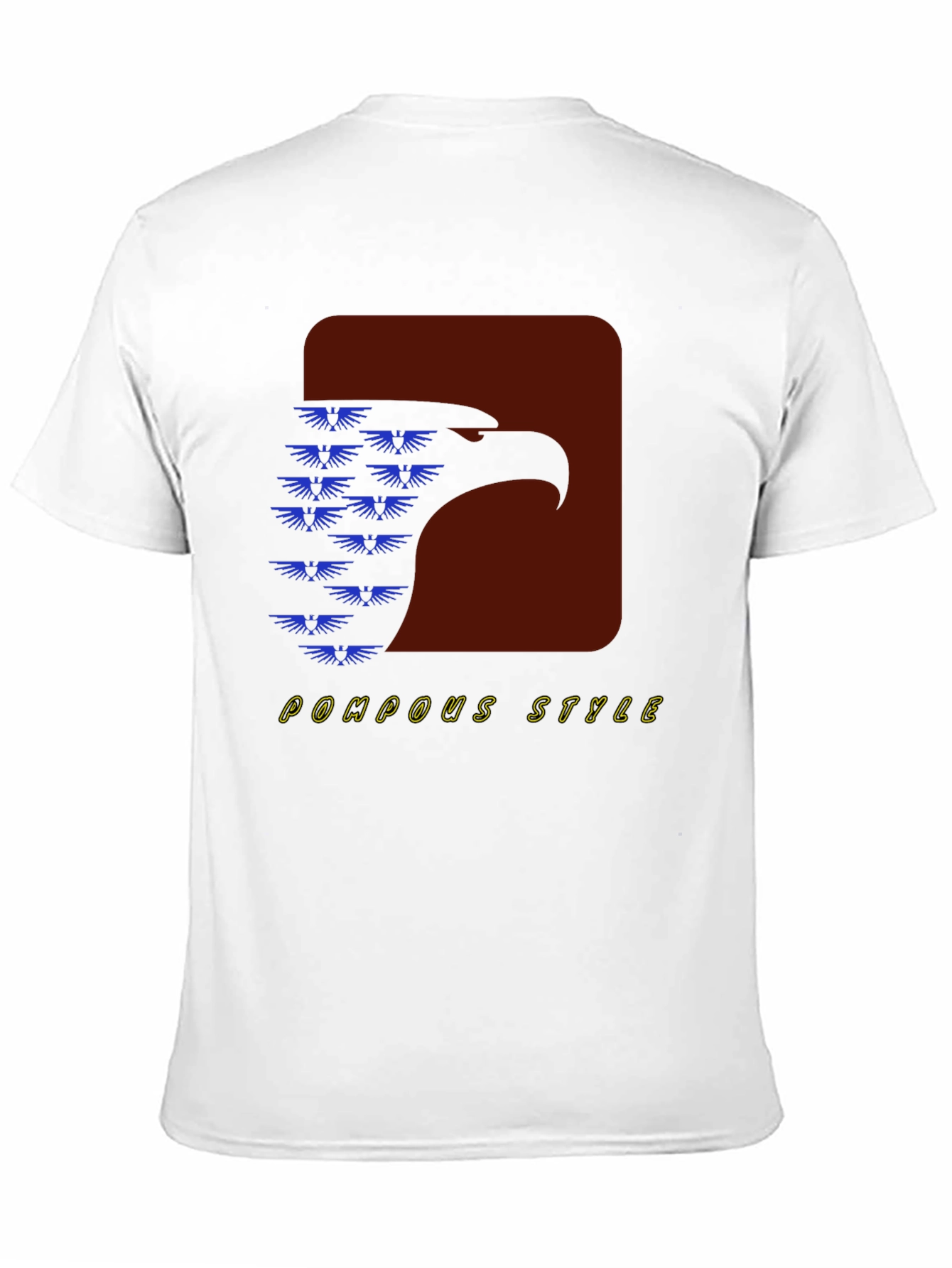 Pompous Style Eagle Graphic Tee - Black