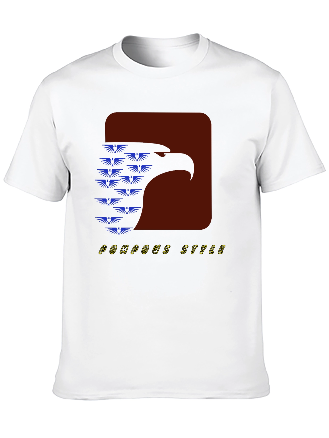 Pompous Style Eagle Graphic Tee - Black
