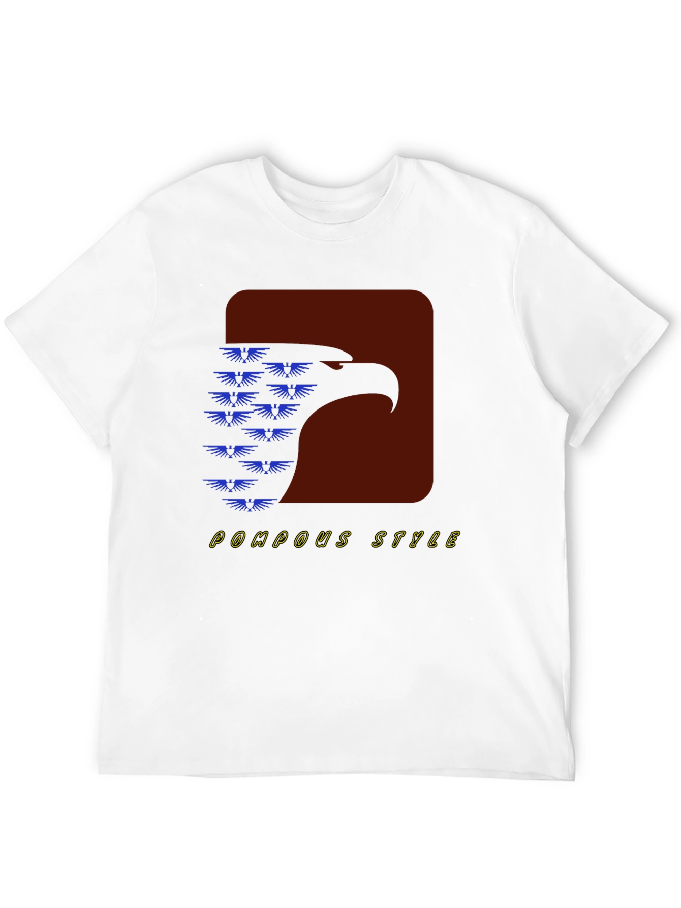 Pompous Style Eagle Graphic Tee - Black
