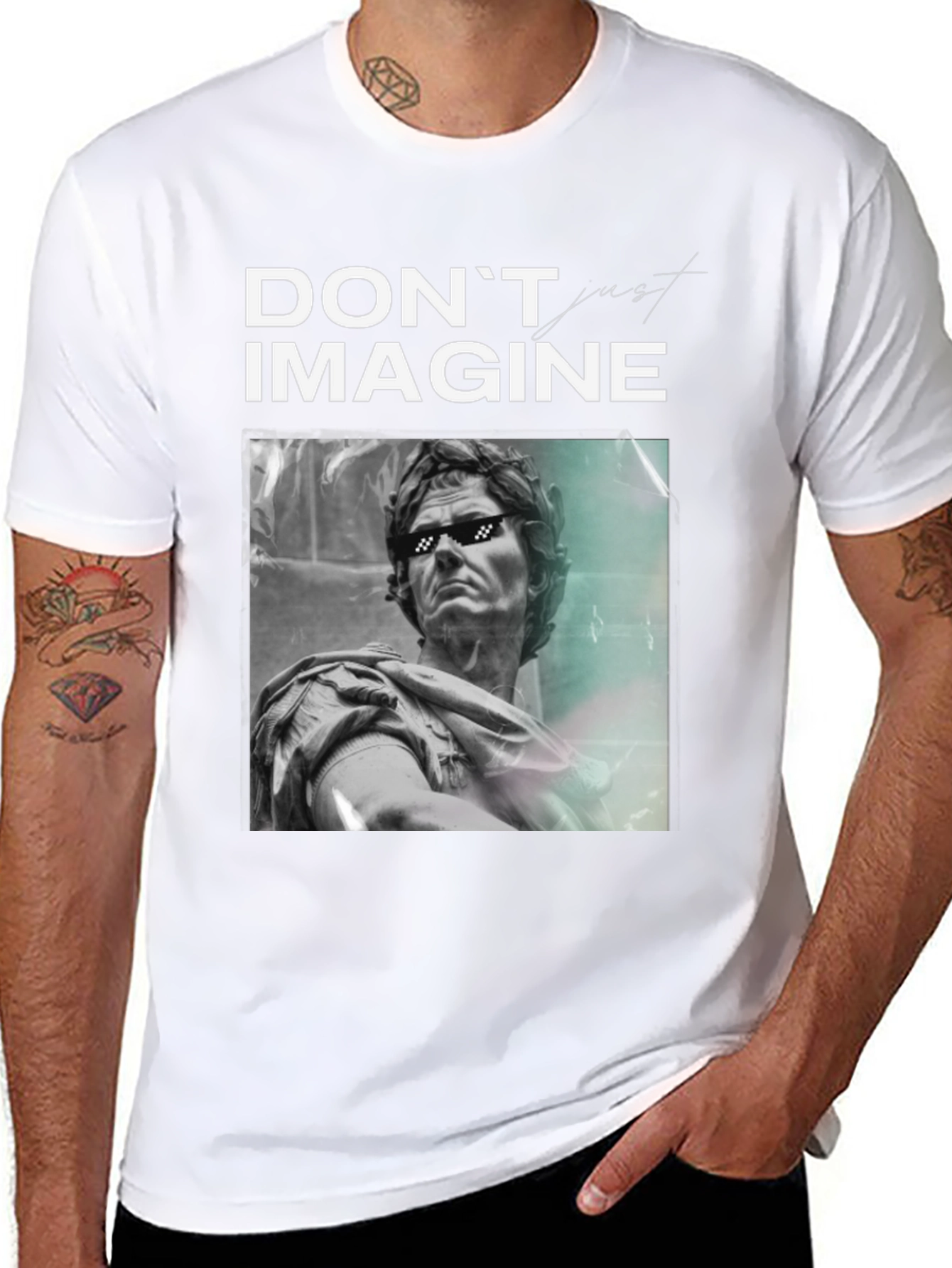 Dont Imagine T-Shirt - Statue Graphic Tee