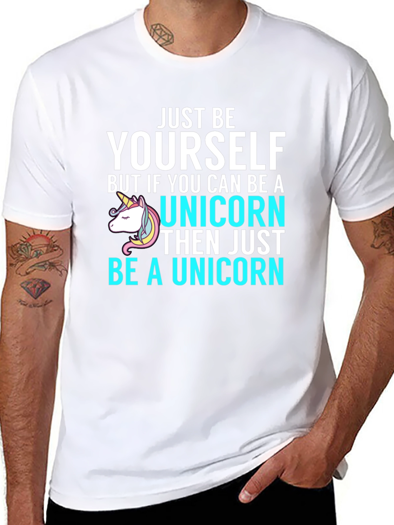 Just Be Yourself Unicorn T-Shirt