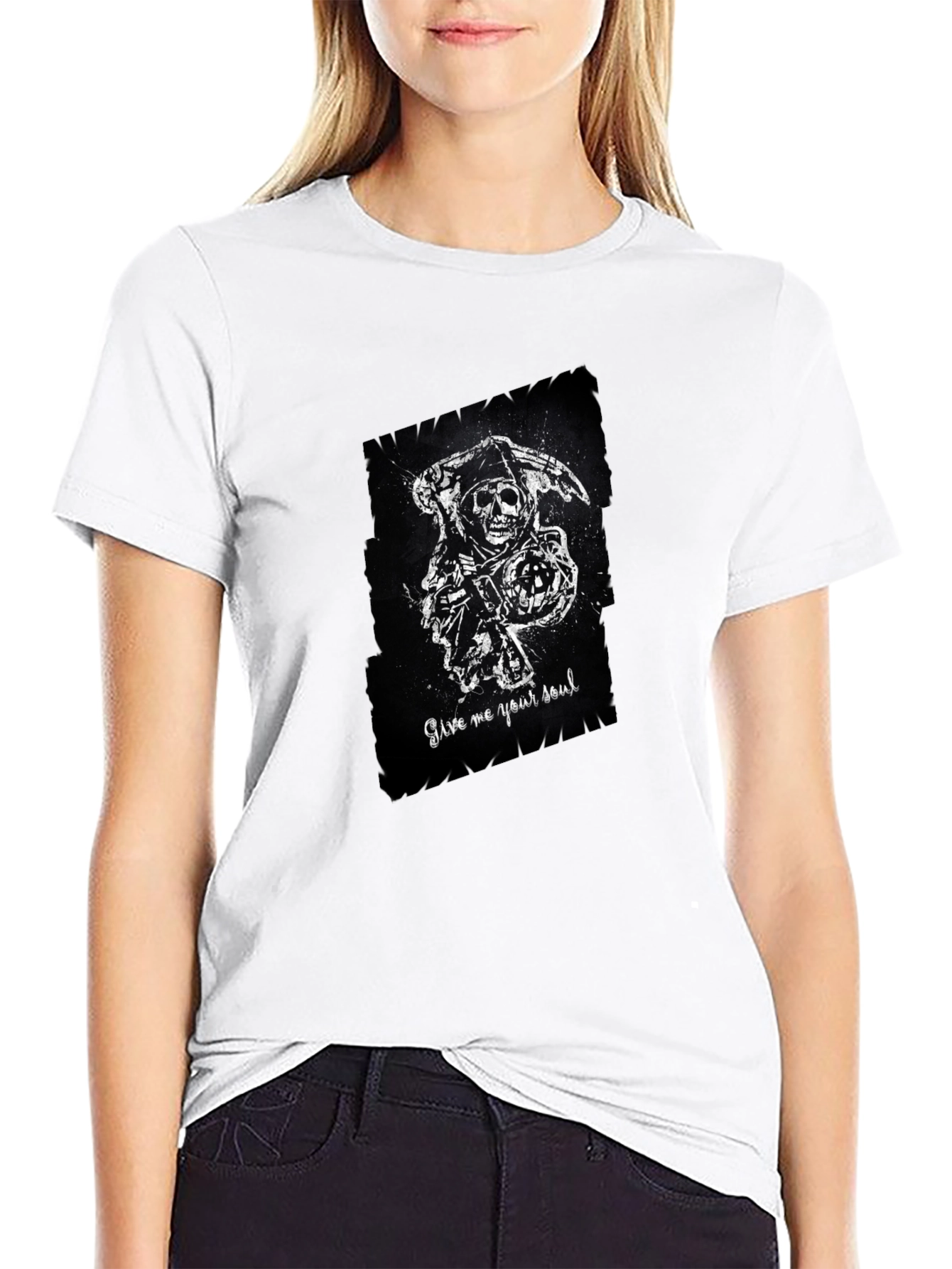 Grim Reaper Graphic T-Shirt - Mens Black Tee