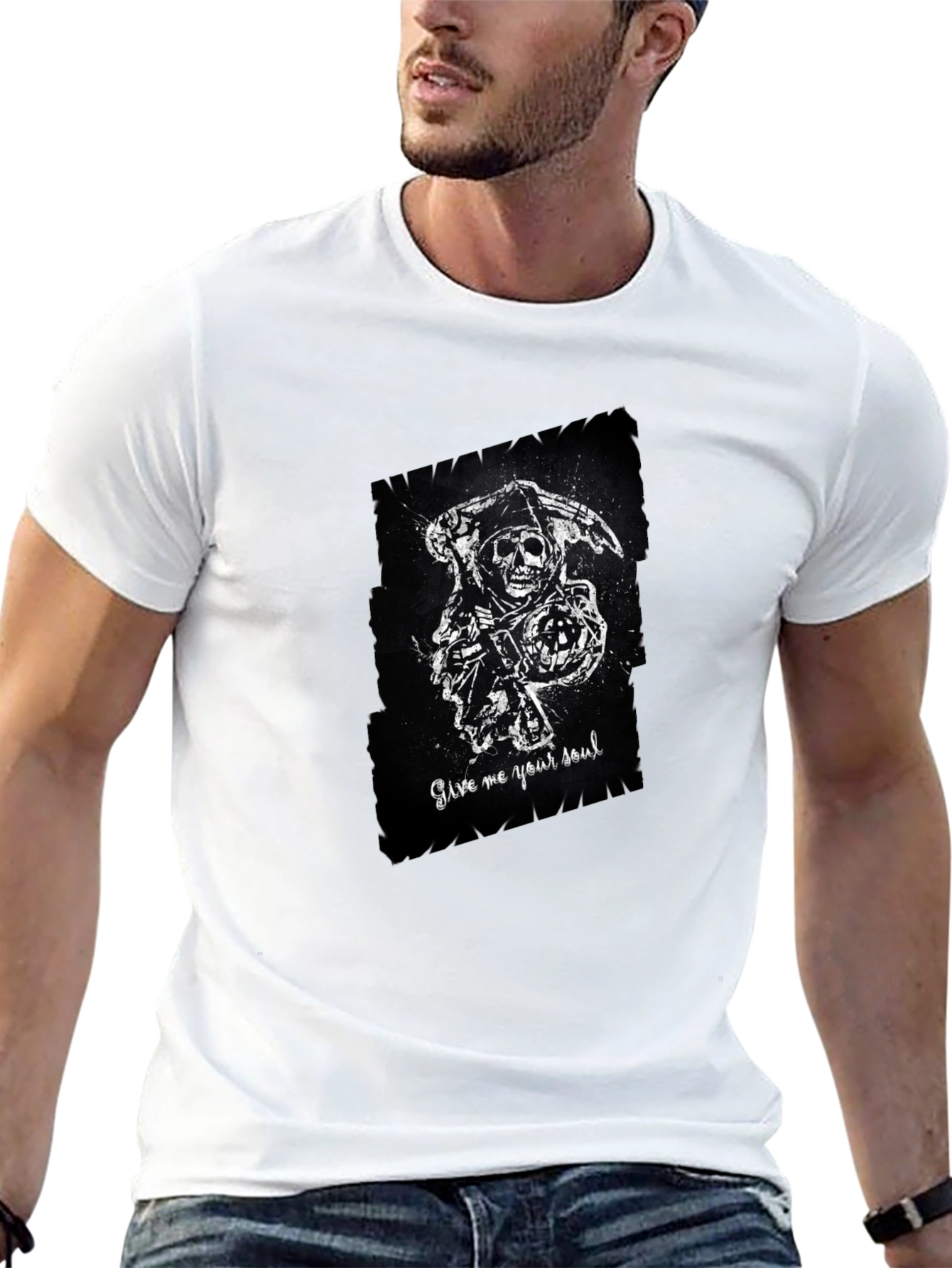 Grim Reaper Graphic T-Shirt - Mens Black Tee