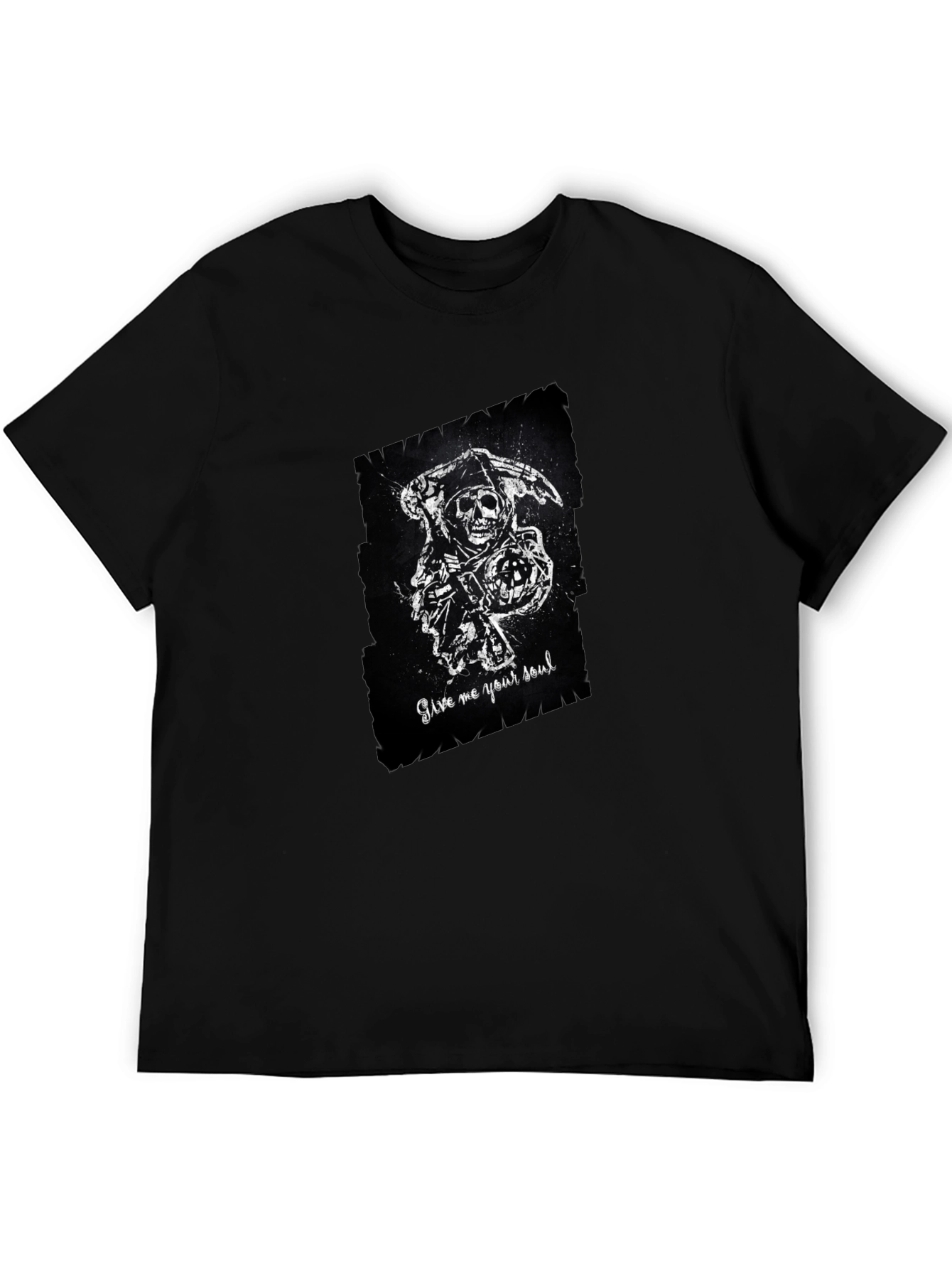 Grim Reaper Graphic T-Shirt - Mens Black Tee