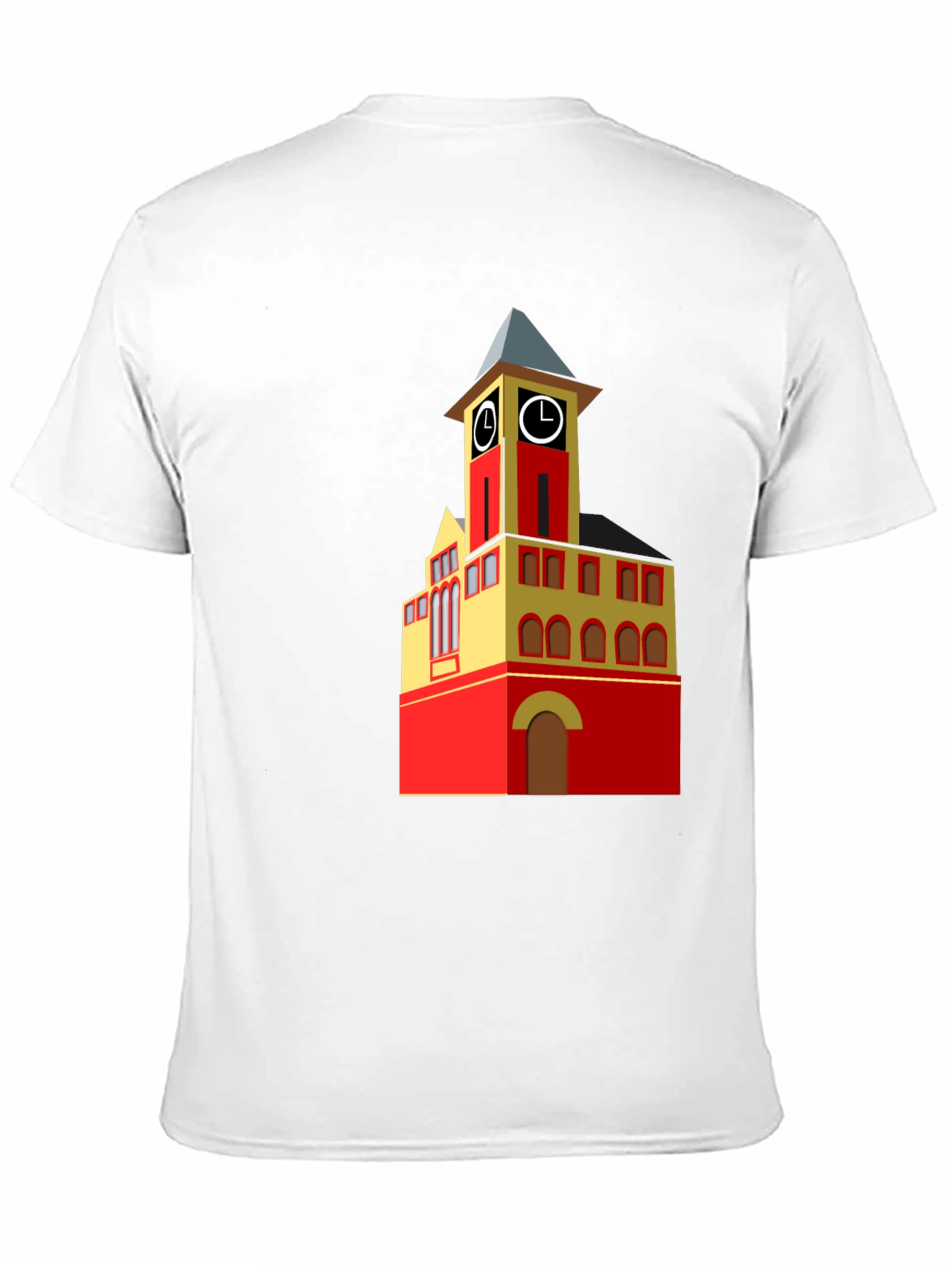 Clock Tower Graphic Tee - Unique Design