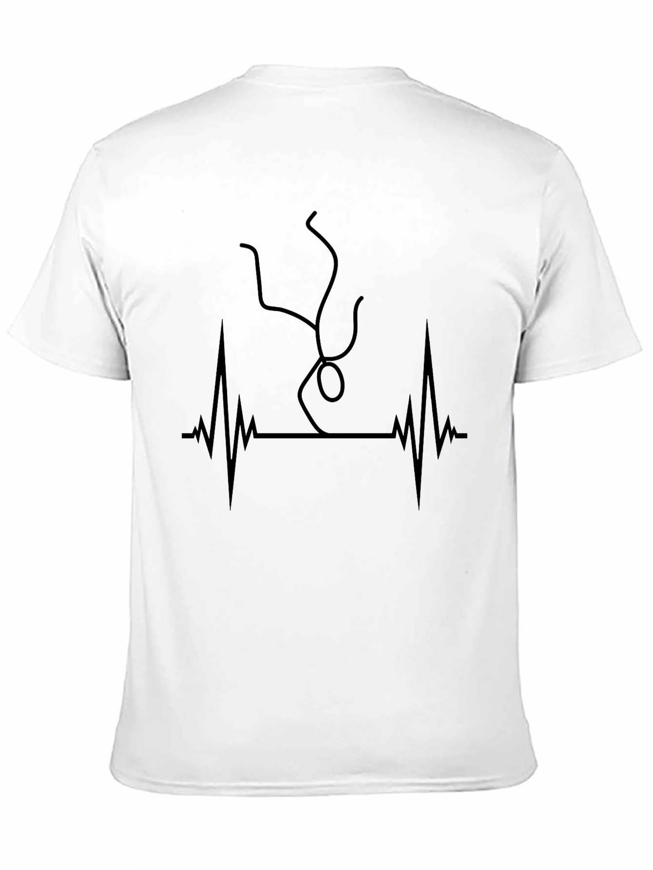 Parkour Heartbeat Black Graphic Tee