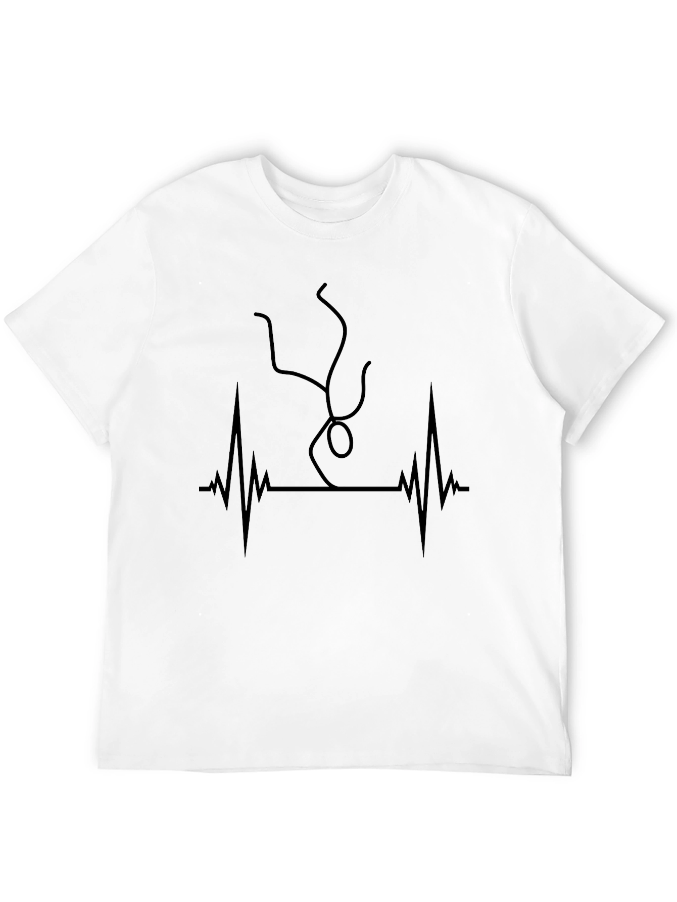 Parkour Heartbeat Black Graphic Tee