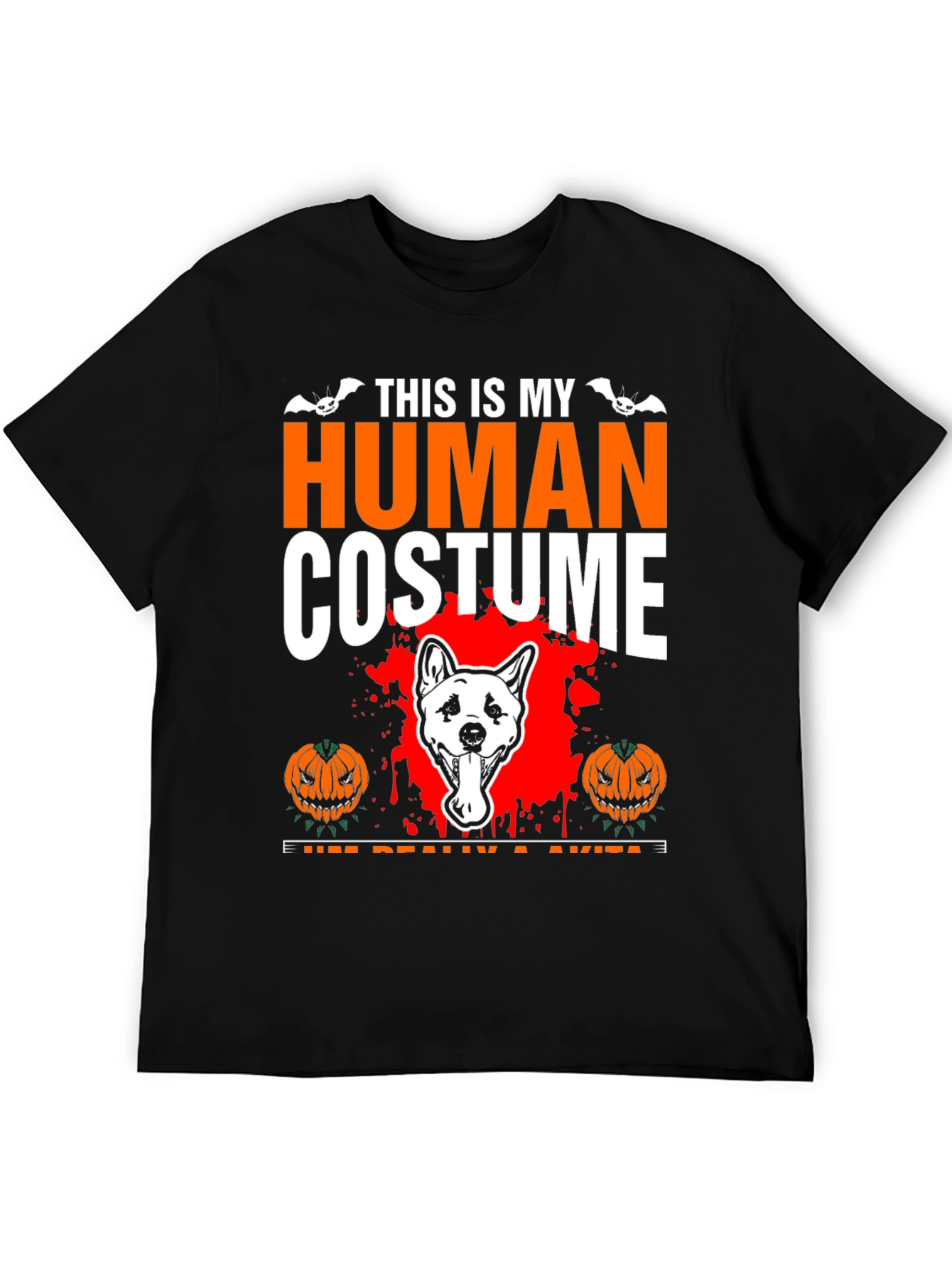 Akita Halloween Costume T-Shirt - Funny Dog Lover Tee