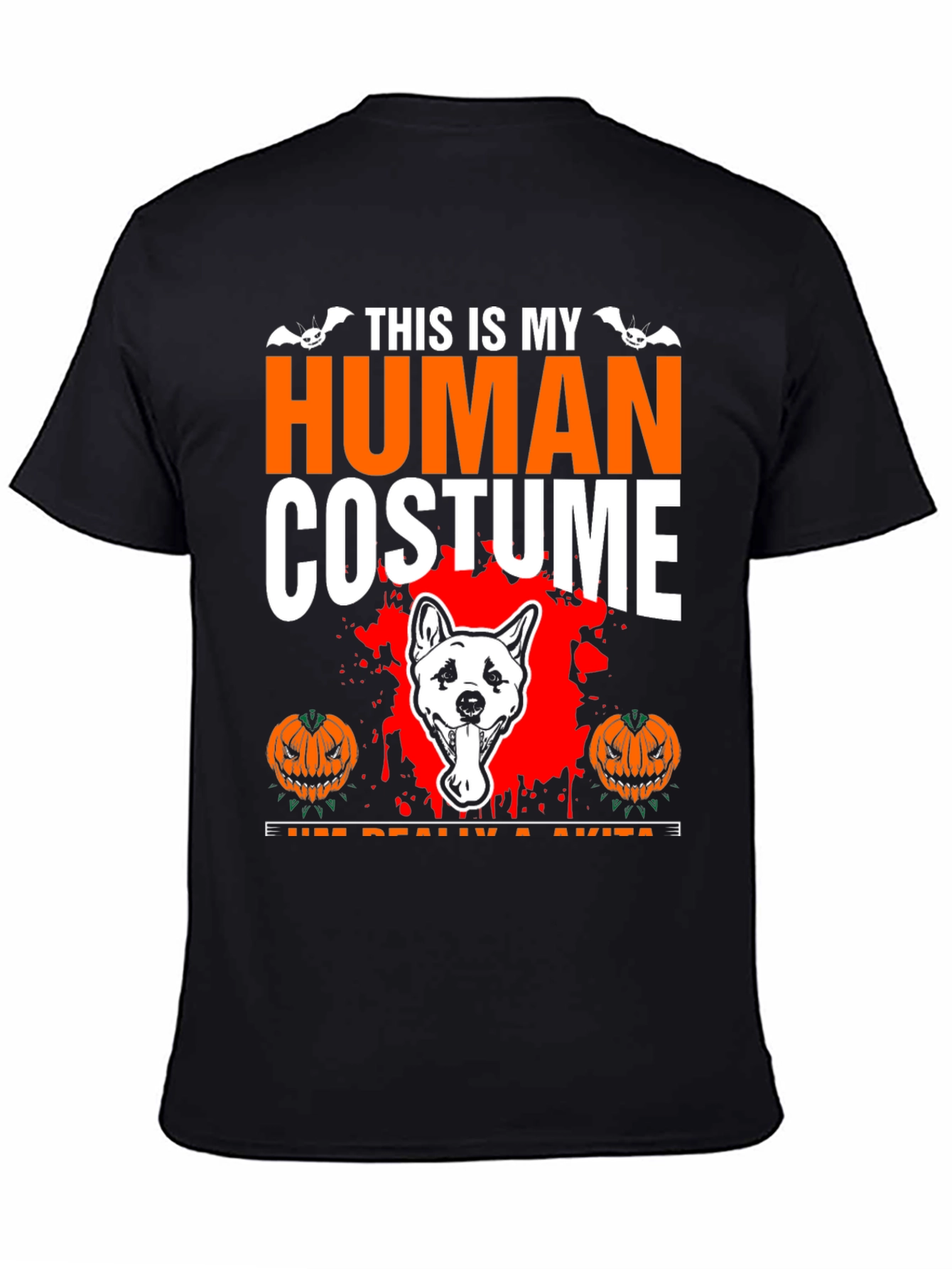 Akita Halloween Costume T-Shirt - Funny Dog Lover Tee