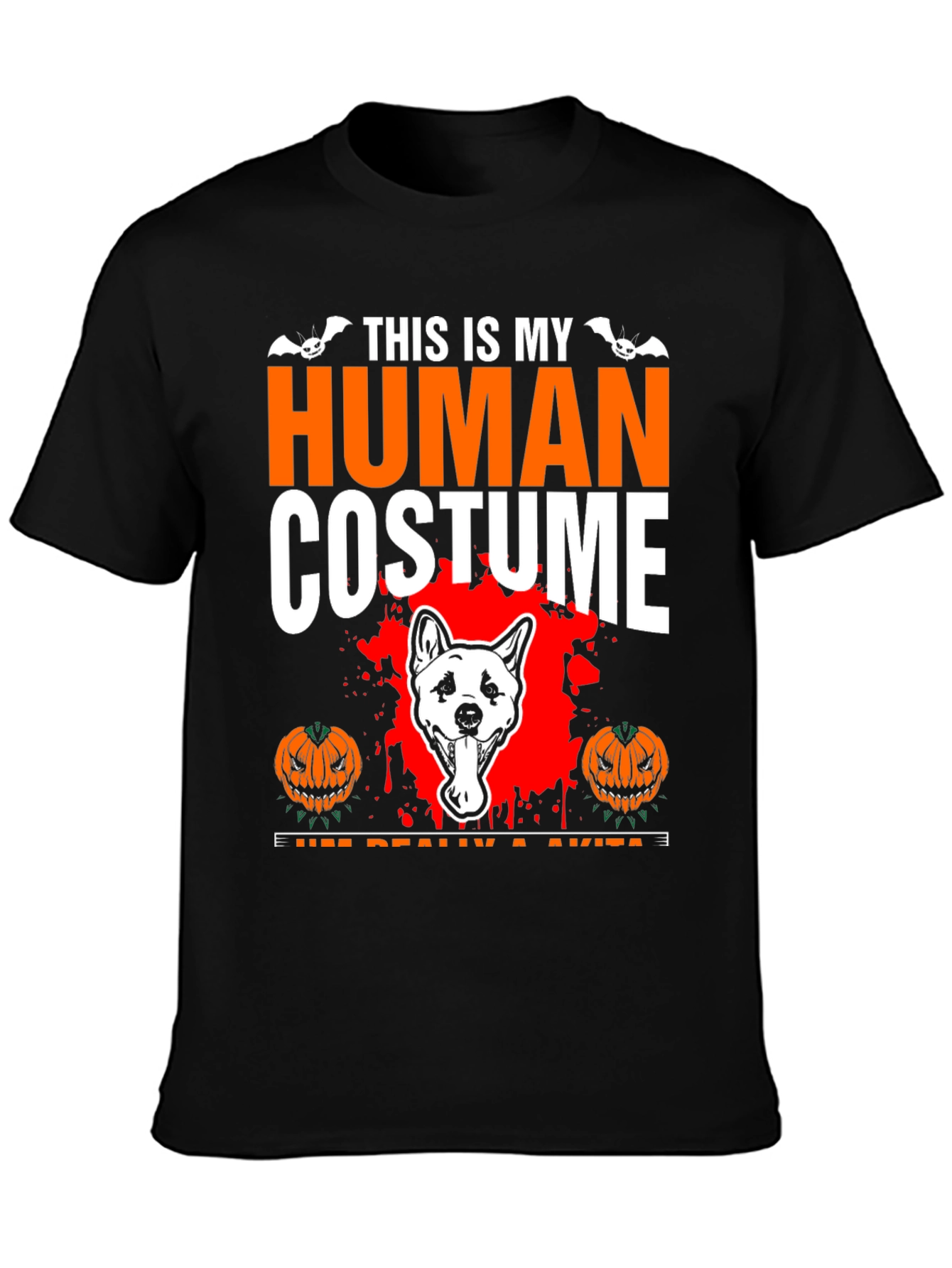Akita Halloween Costume T-Shirt - Funny Dog Lover Tee