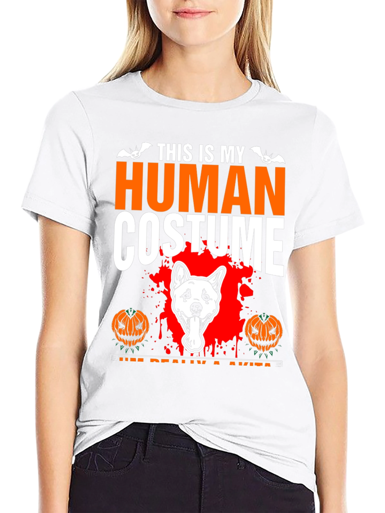 Akita Halloween Costume T-Shirt - Funny Dog Lover Tee