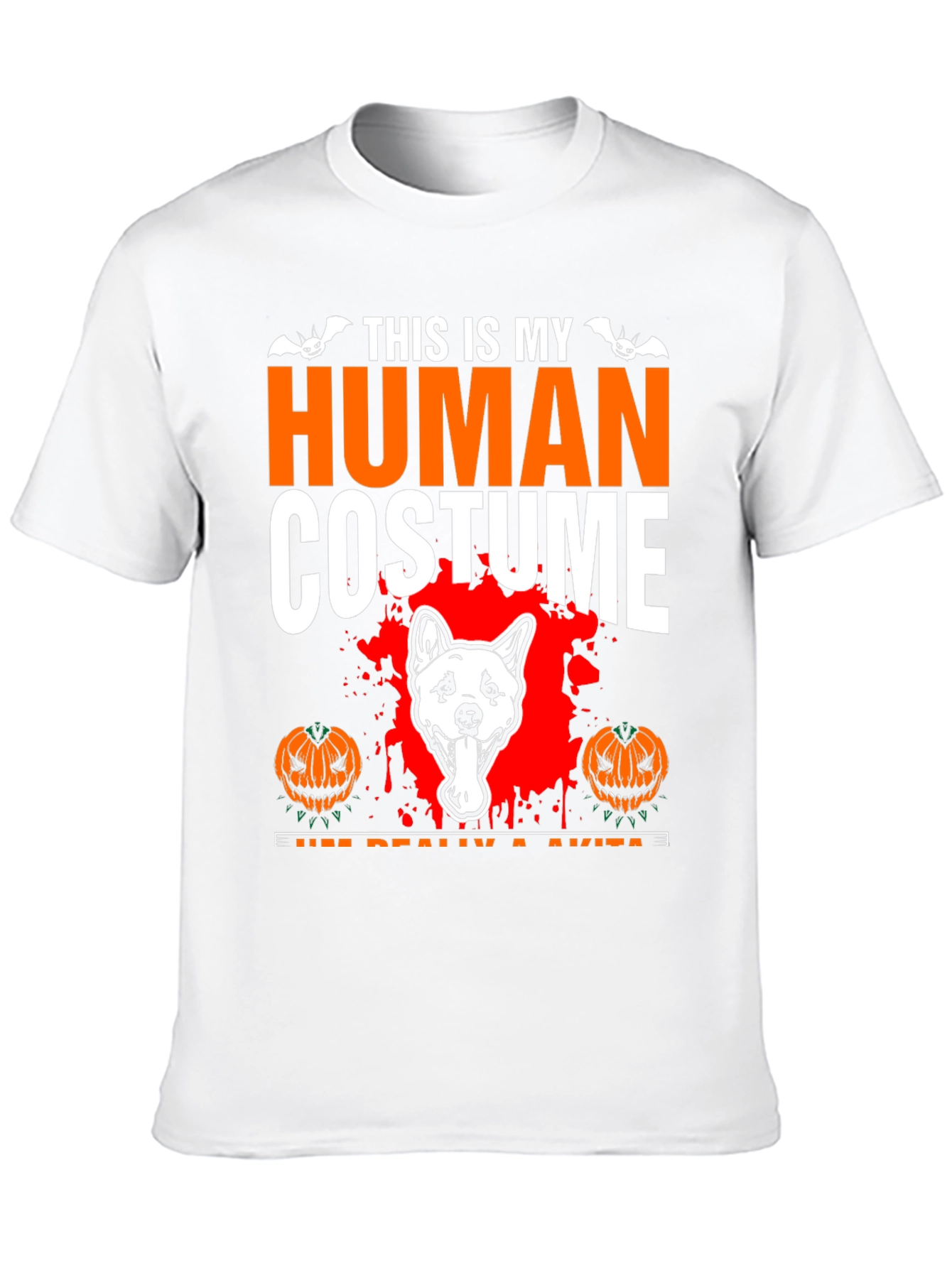 Akita Halloween Costume T-Shirt - Funny Dog Lover Tee