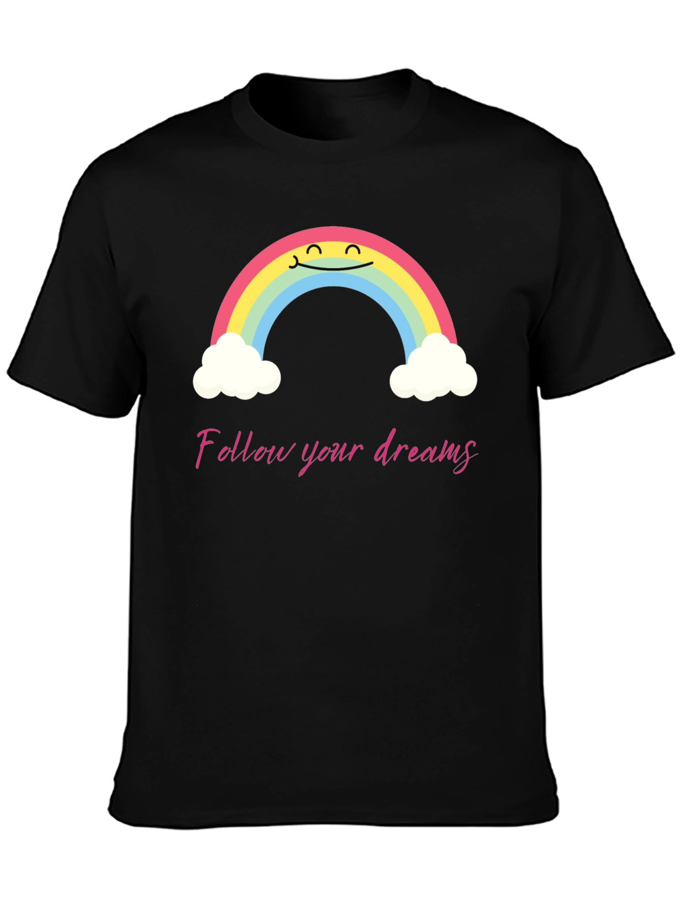 Rainbow Dreams Graphic Tee - Follow Your Dreams