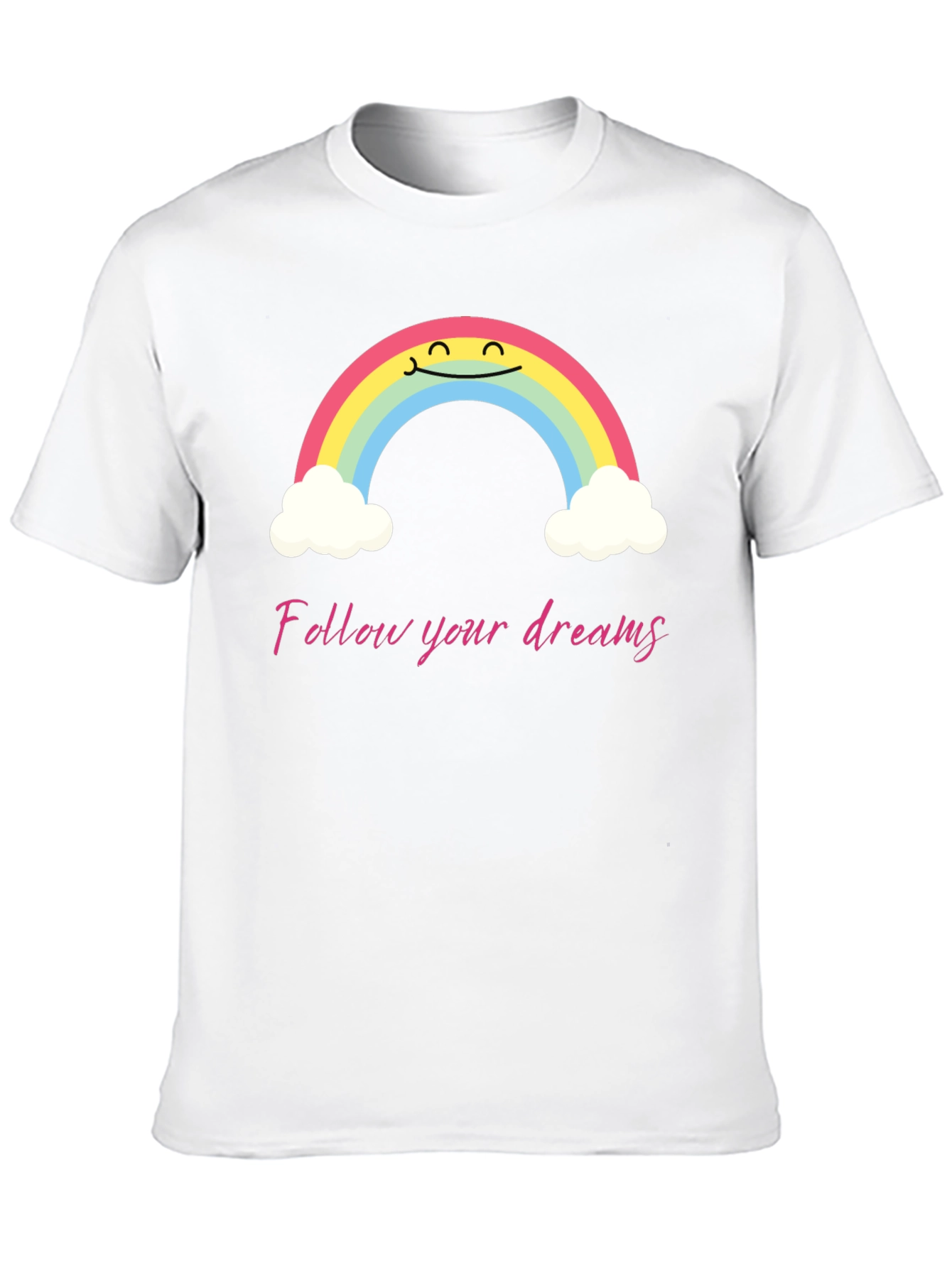 Rainbow Dreams Graphic Tee - Follow Your Dreams