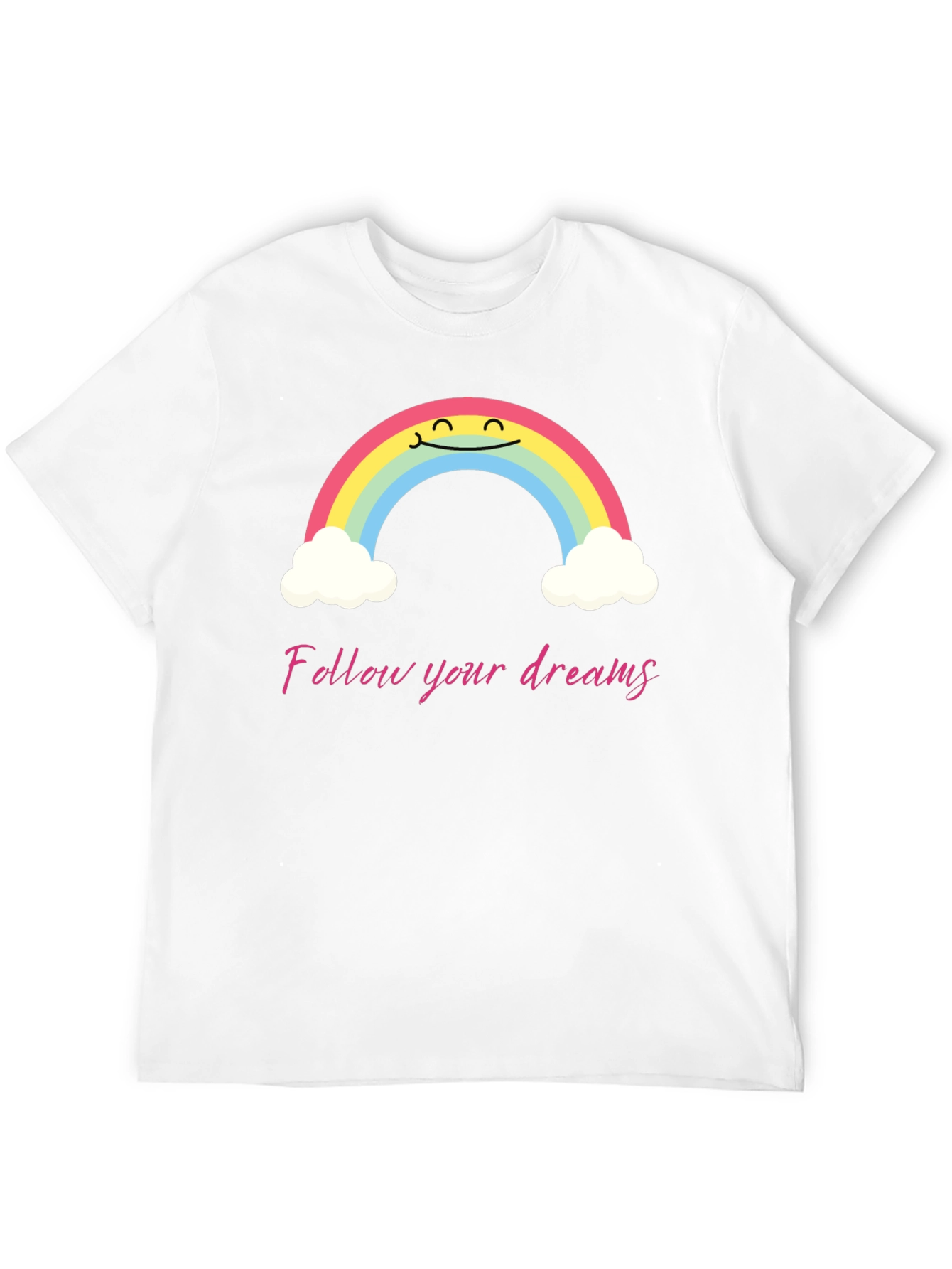 Rainbow Dreams Graphic Tee - Follow Your Dreams
