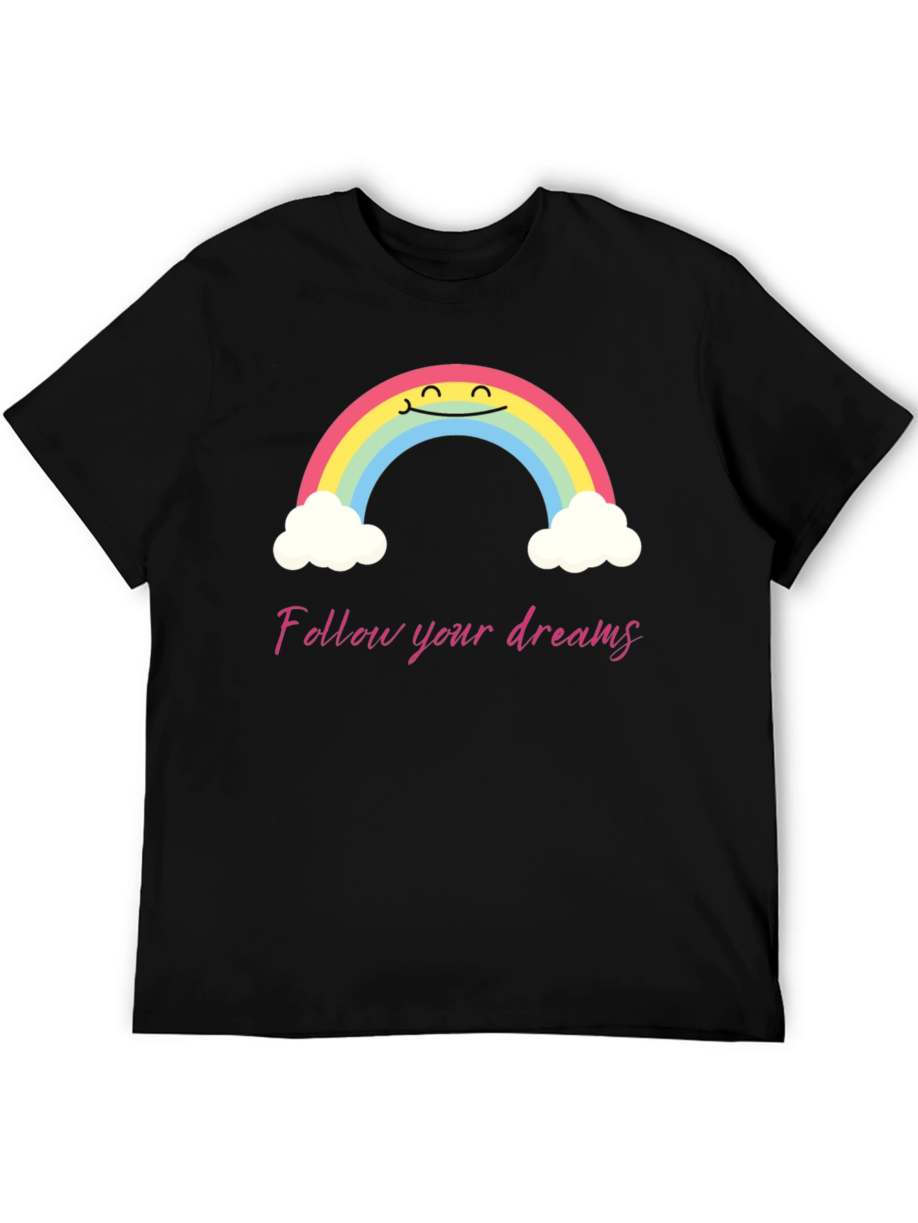 Rainbow Dreams Graphic Tee - Follow Your Dreams