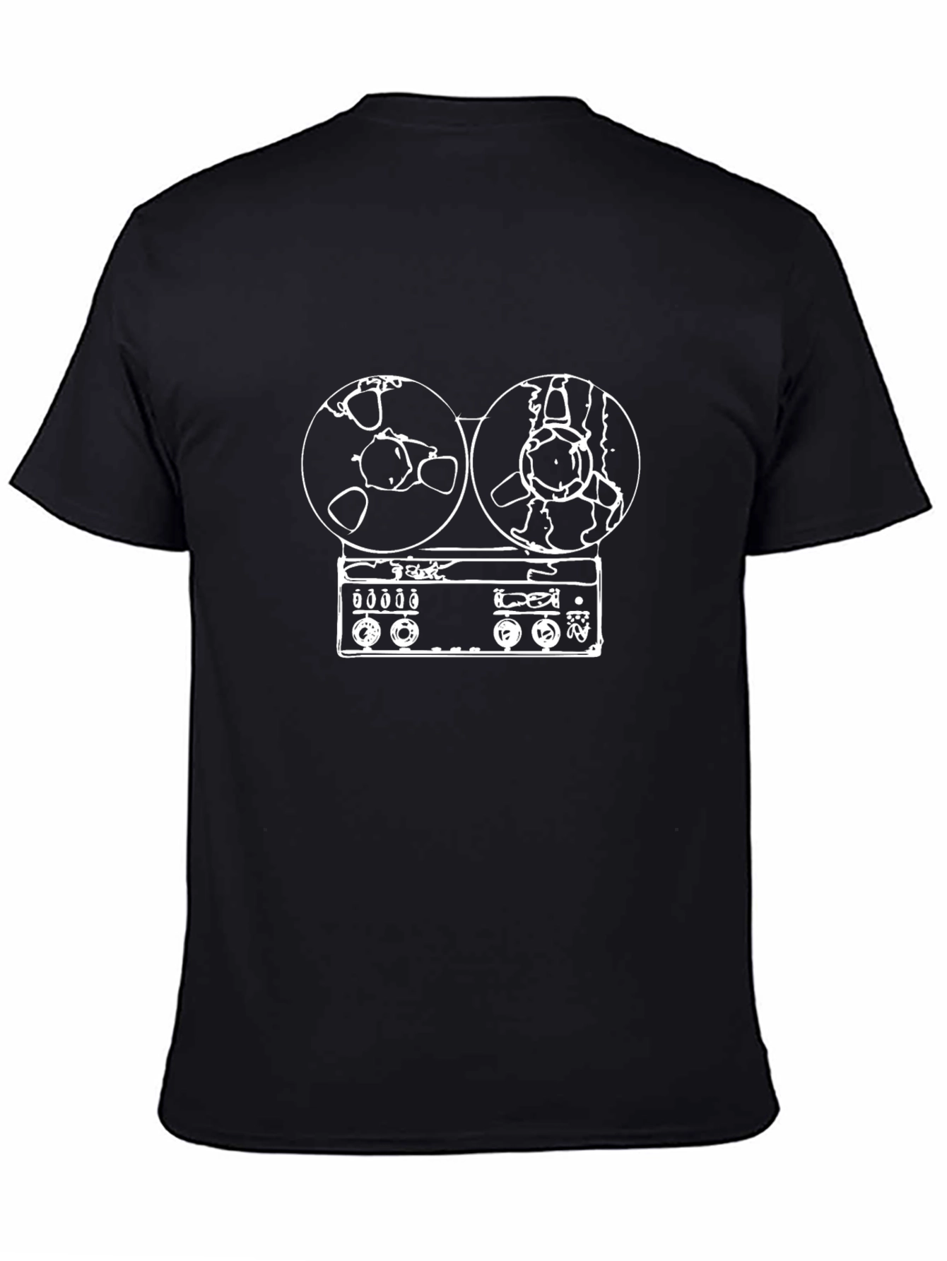 Retro Reel-to-Reel Tape Recorder T-Shirt
