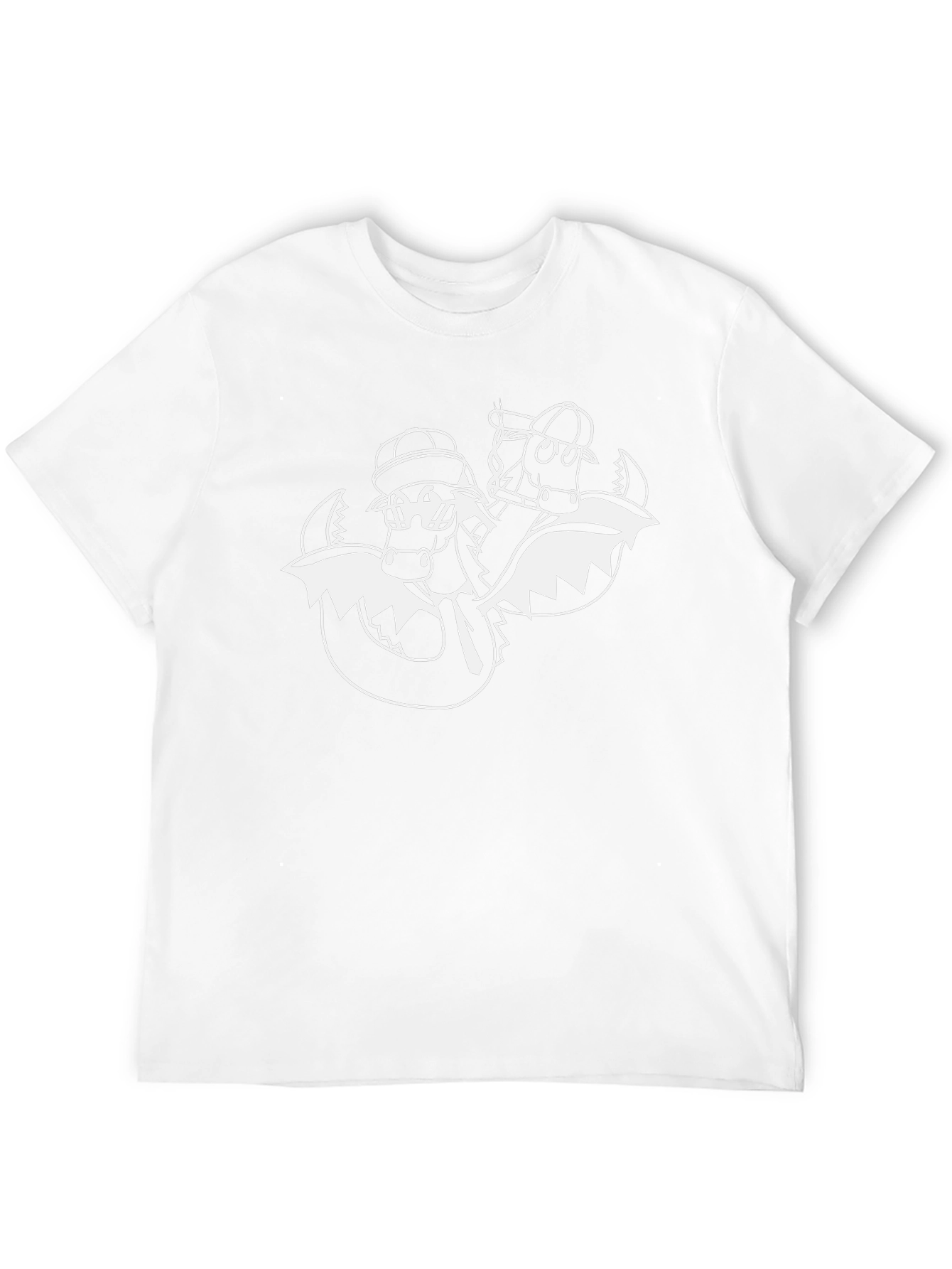 Cool Dragon Cartoon Black T-Shirt