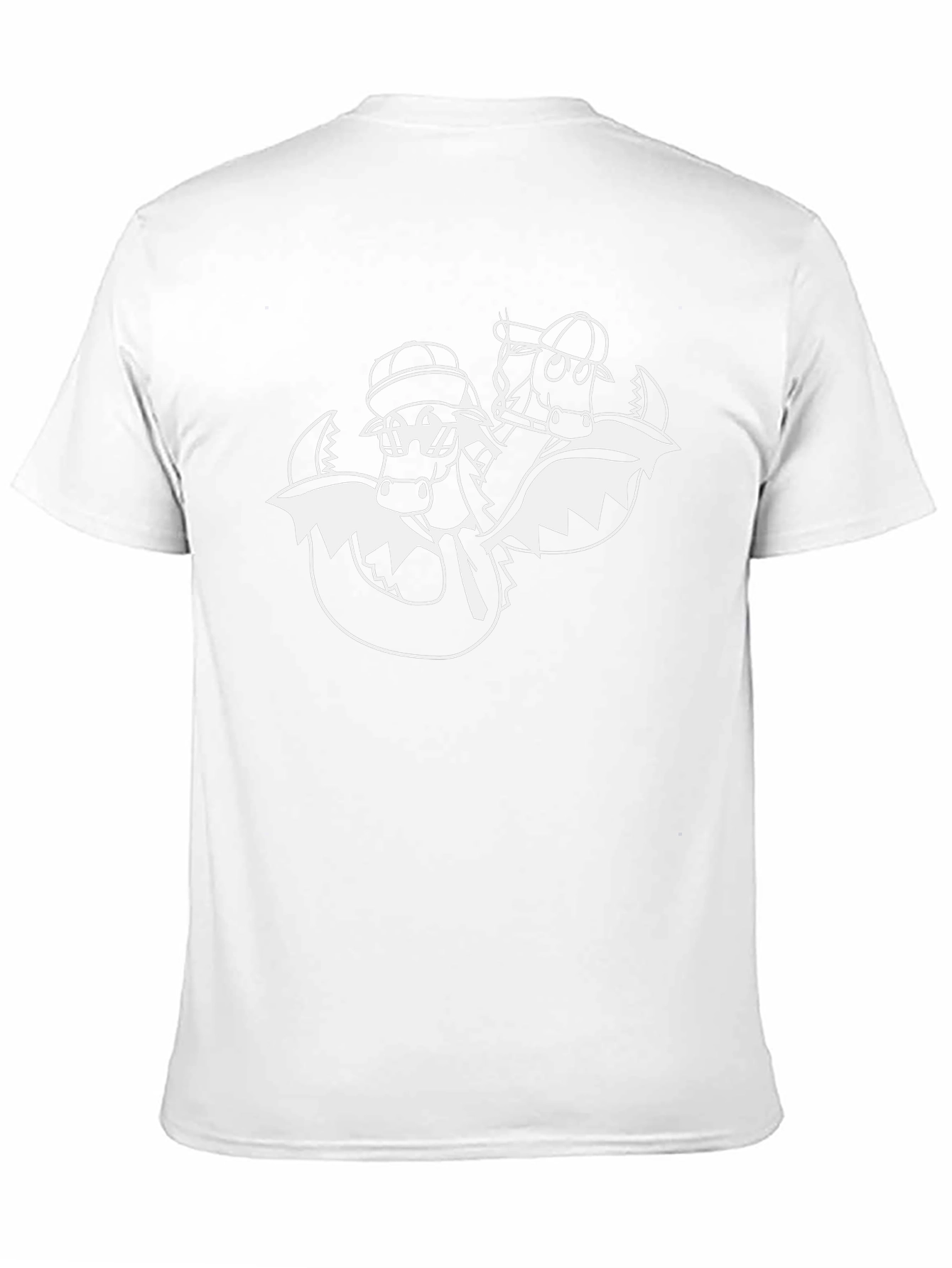 Cool Dragon Cartoon Black T-Shirt