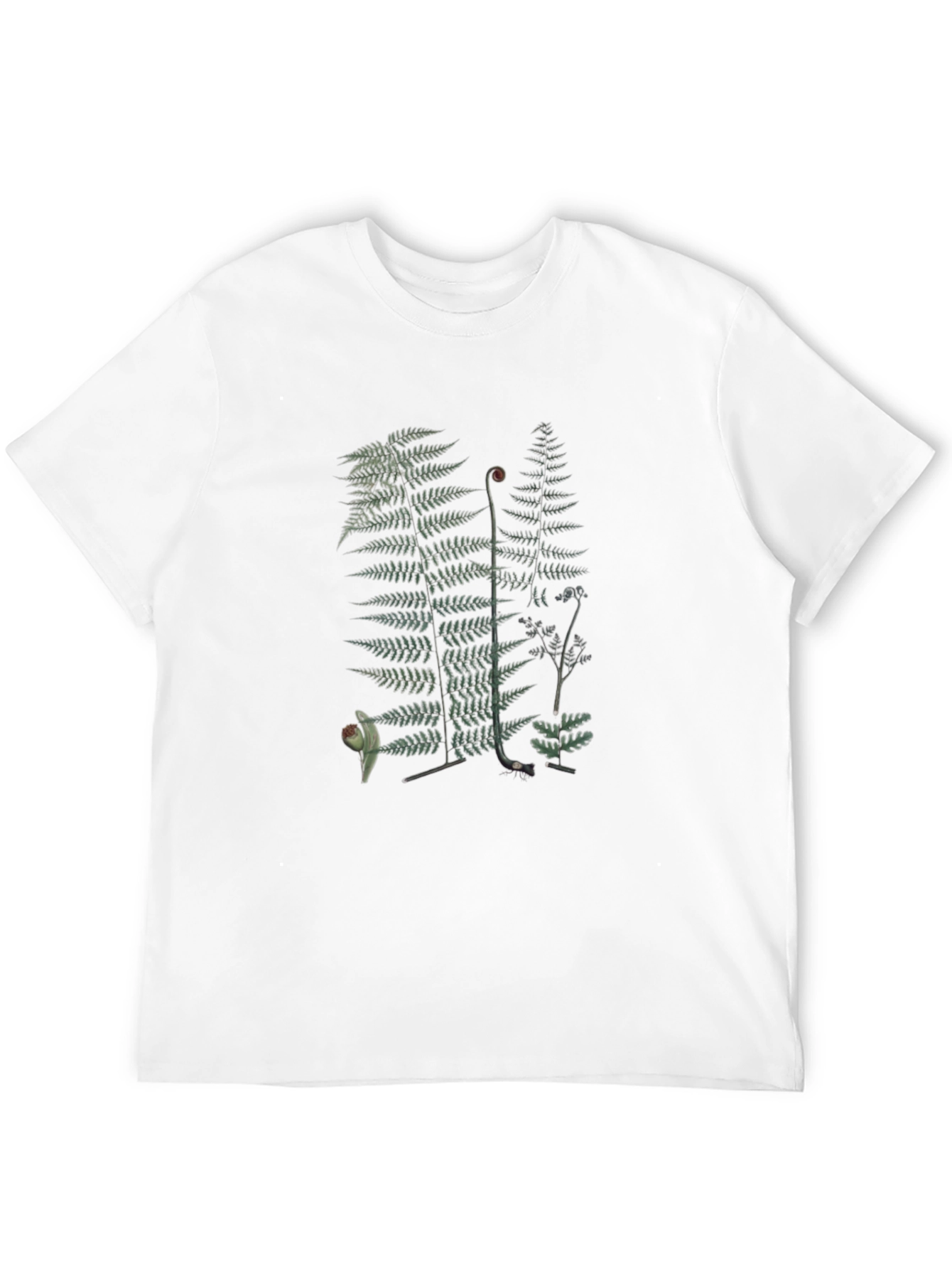 Fern Print Black T-Shirt