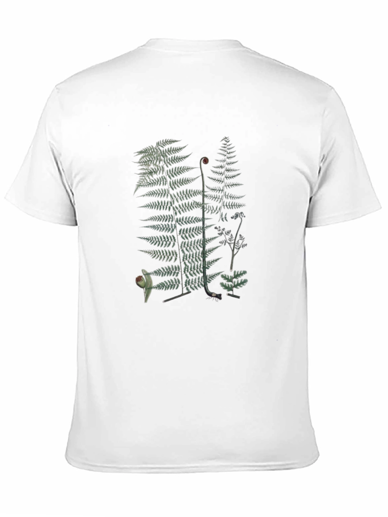 Fern Print Black T-Shirt
