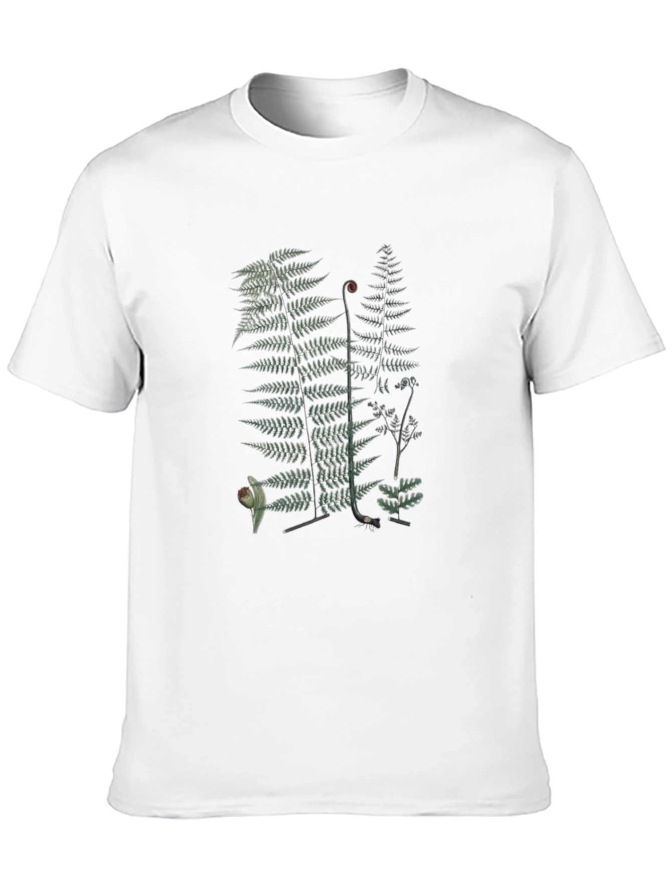 Fern Print Black T-Shirt