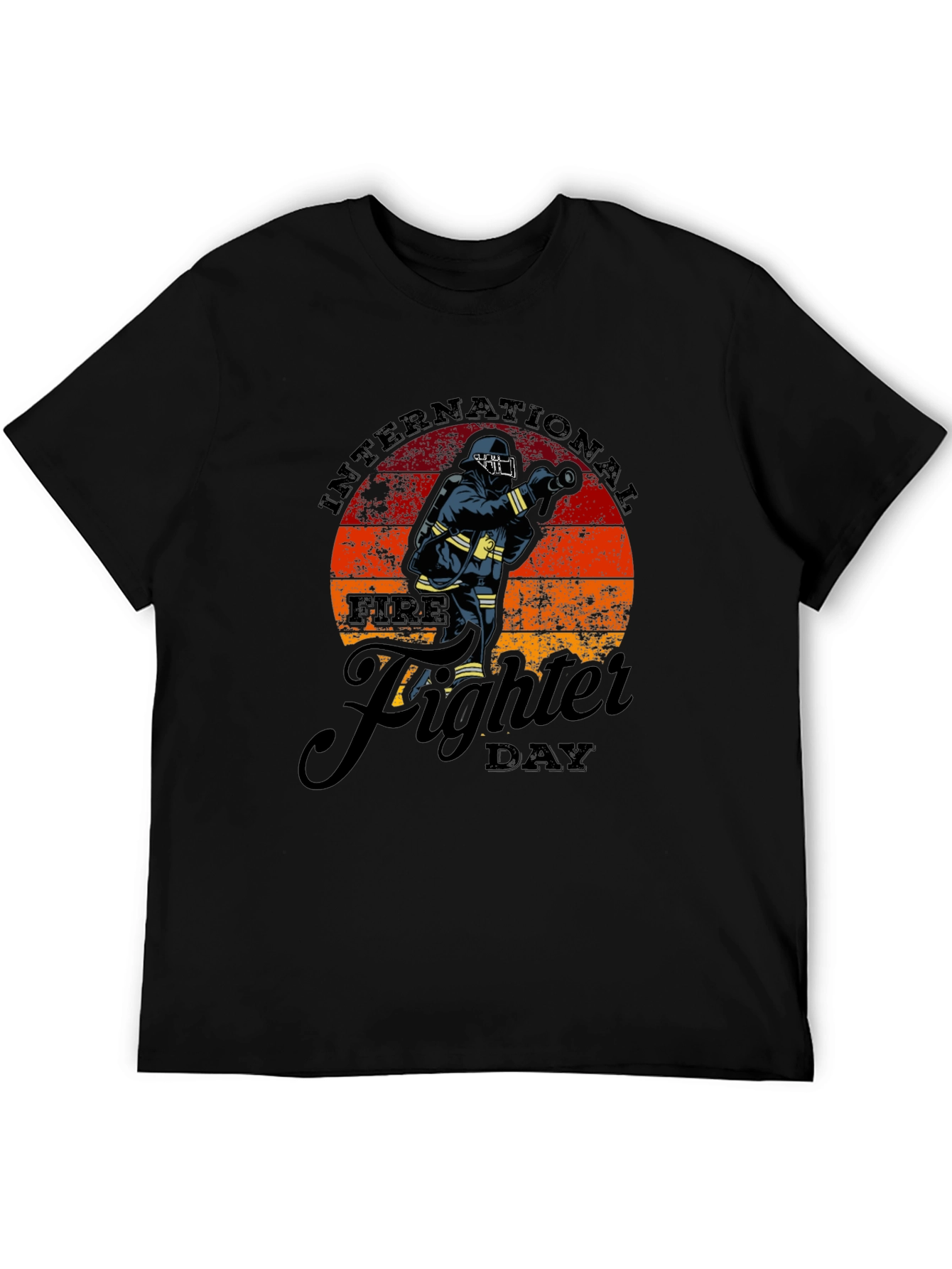 International Firefighter Day Black T-Shirt