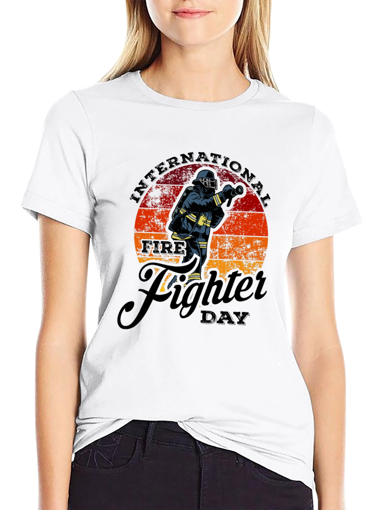 International Firefighter Day Black T-Shirt